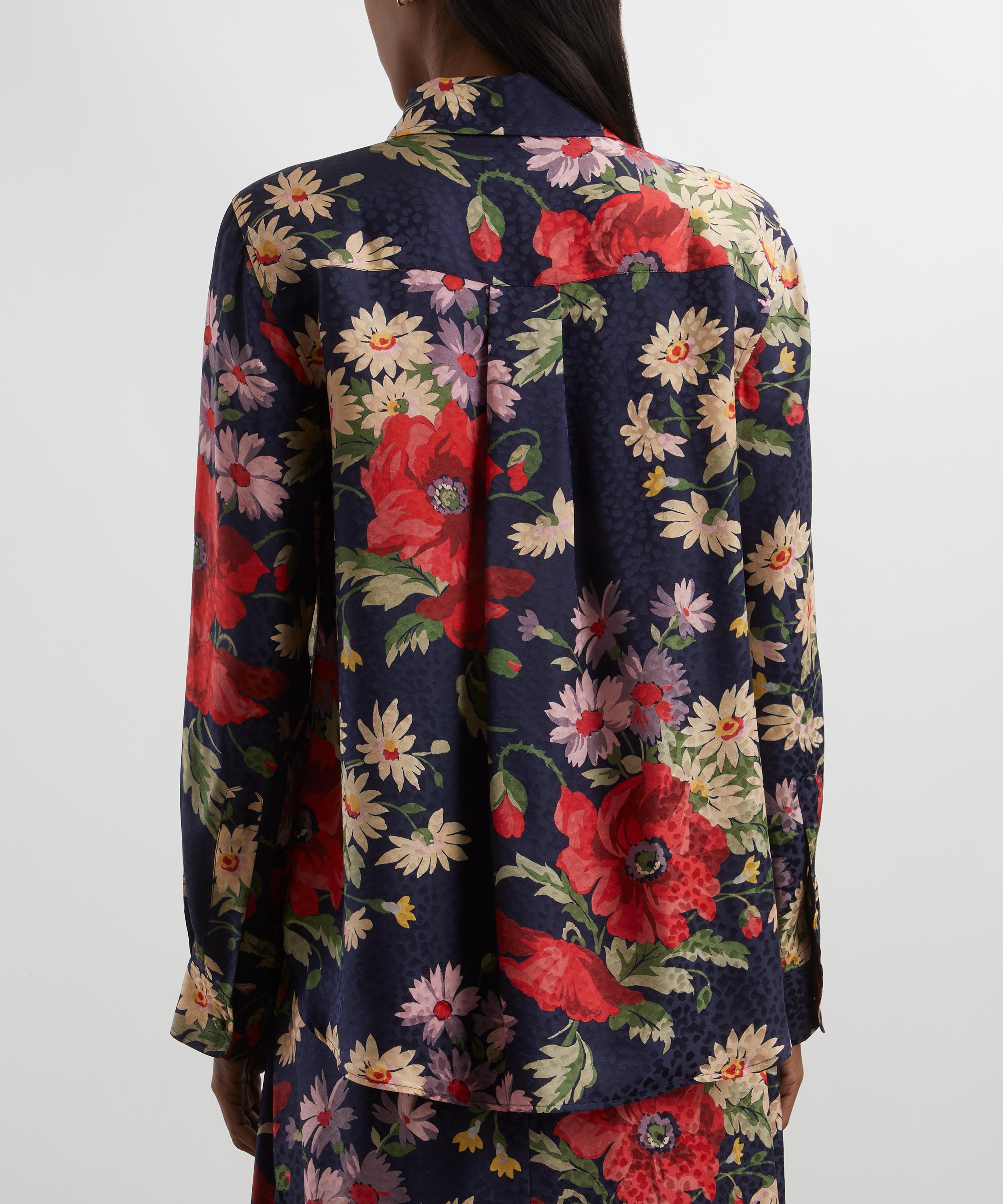 Liberty - Abelia Bouquet Taunton Jacquard Relaxed Shirt  image number 3