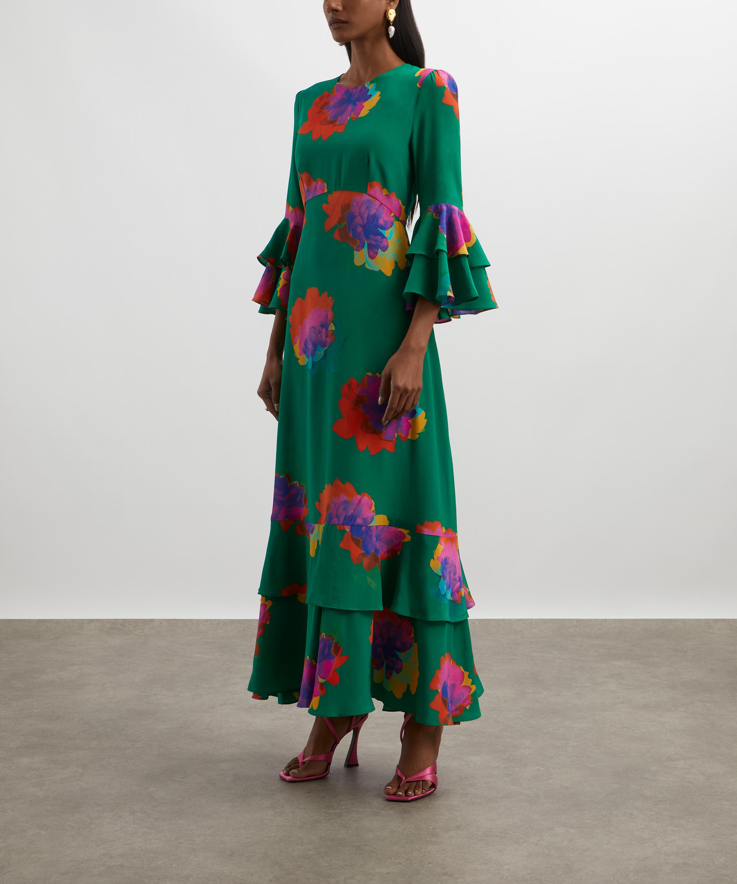 Liberty - Cunningham Silk Crepe de Chine Gala Maxi Dress image number 2