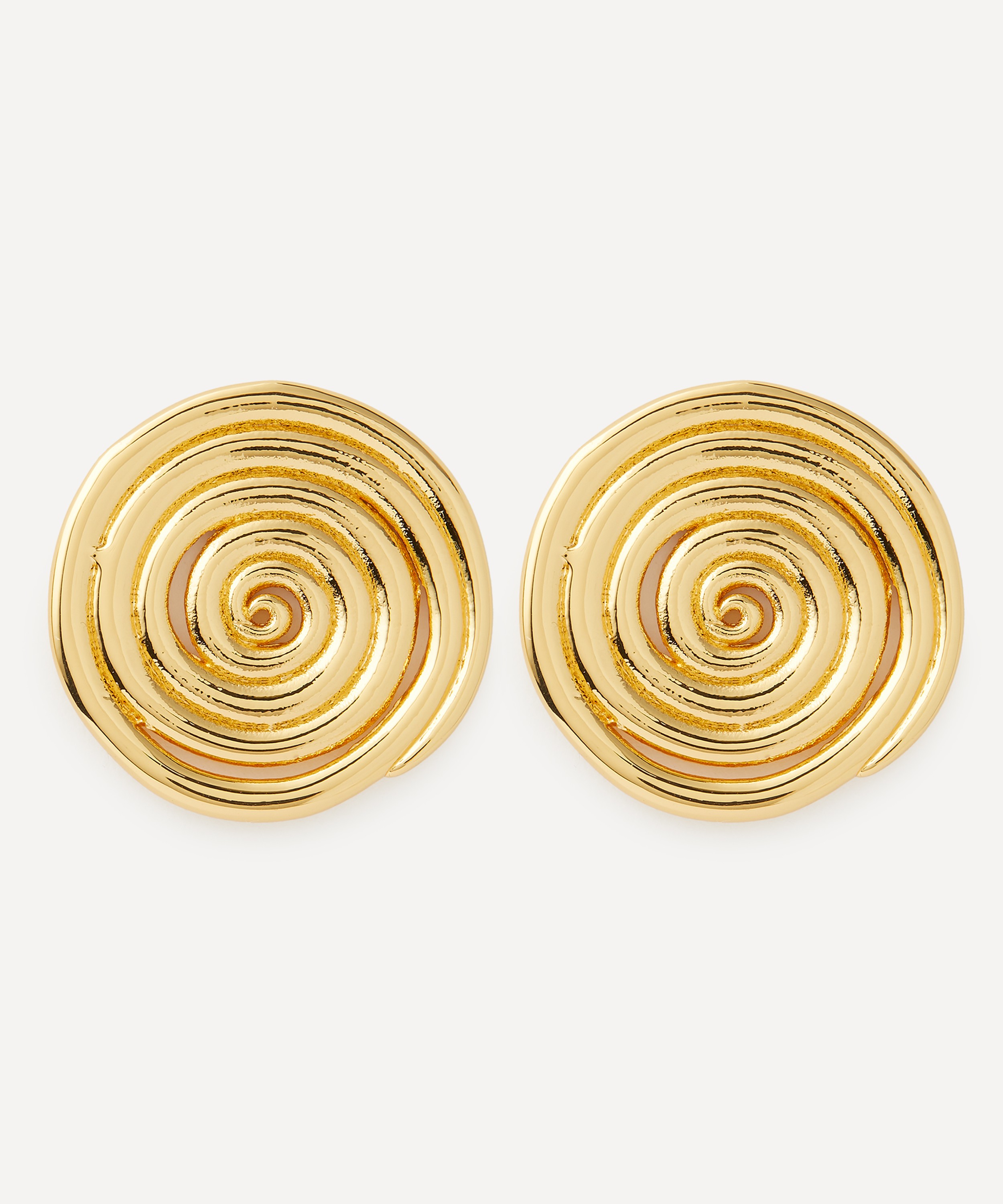 ANNI LU - 18ct Gold-Plated Spiral Stud Earrings image number 0