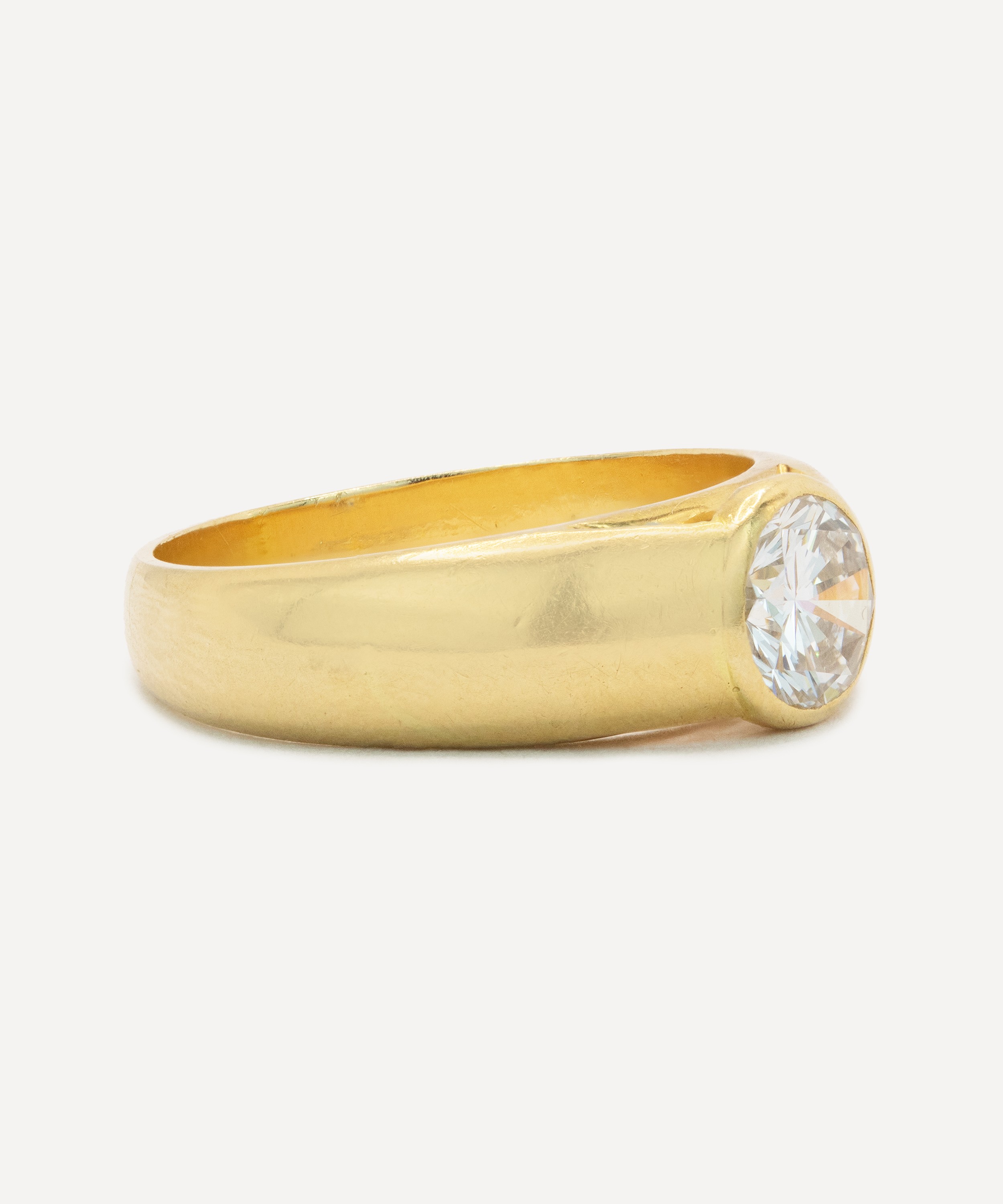 Kojis - 14ct Gold Vintage Diamond Band Ring image number 1