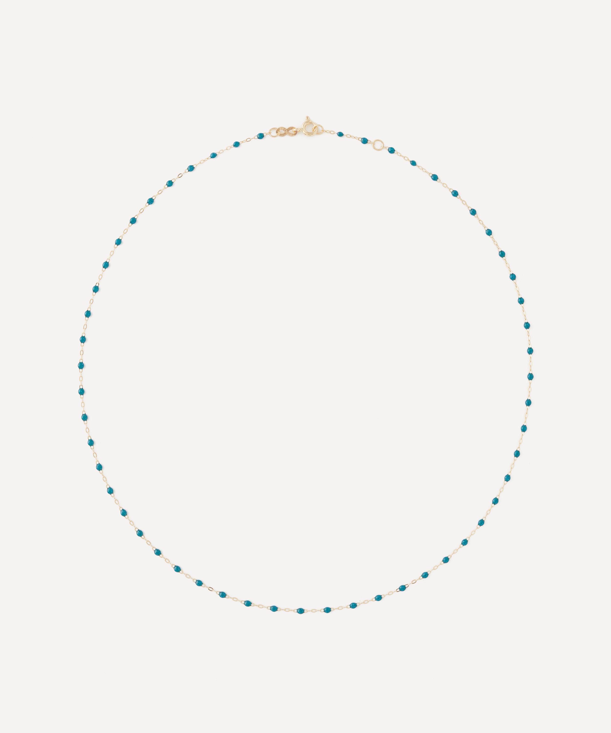 Gigi Clozeau - 18ct Gold Classic Gigi Jungle Resin Bead Necklace image number 0