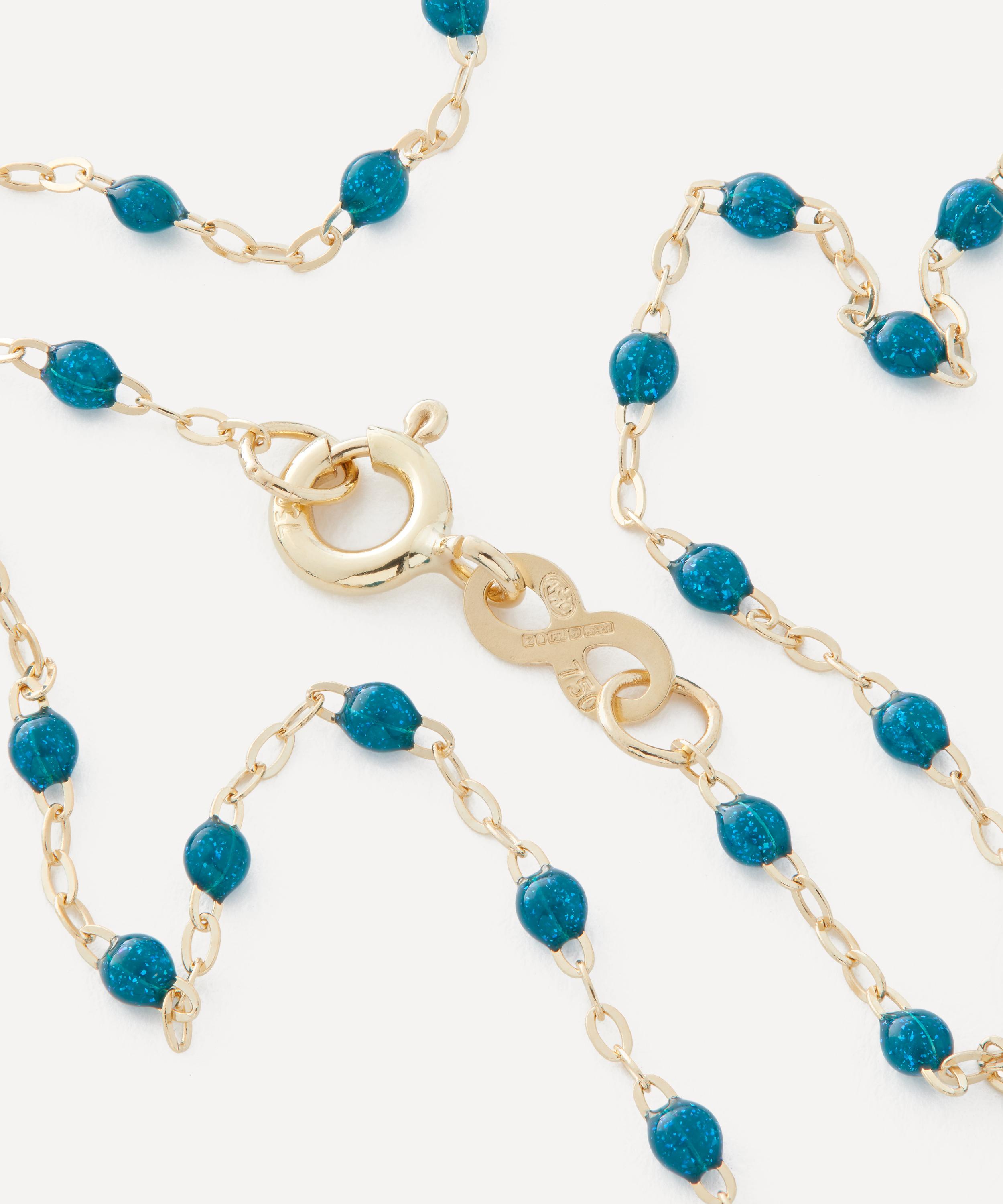 Gigi Clozeau - 18ct Gold Classic Gigi Jungle Resin Bead Necklace image number 1