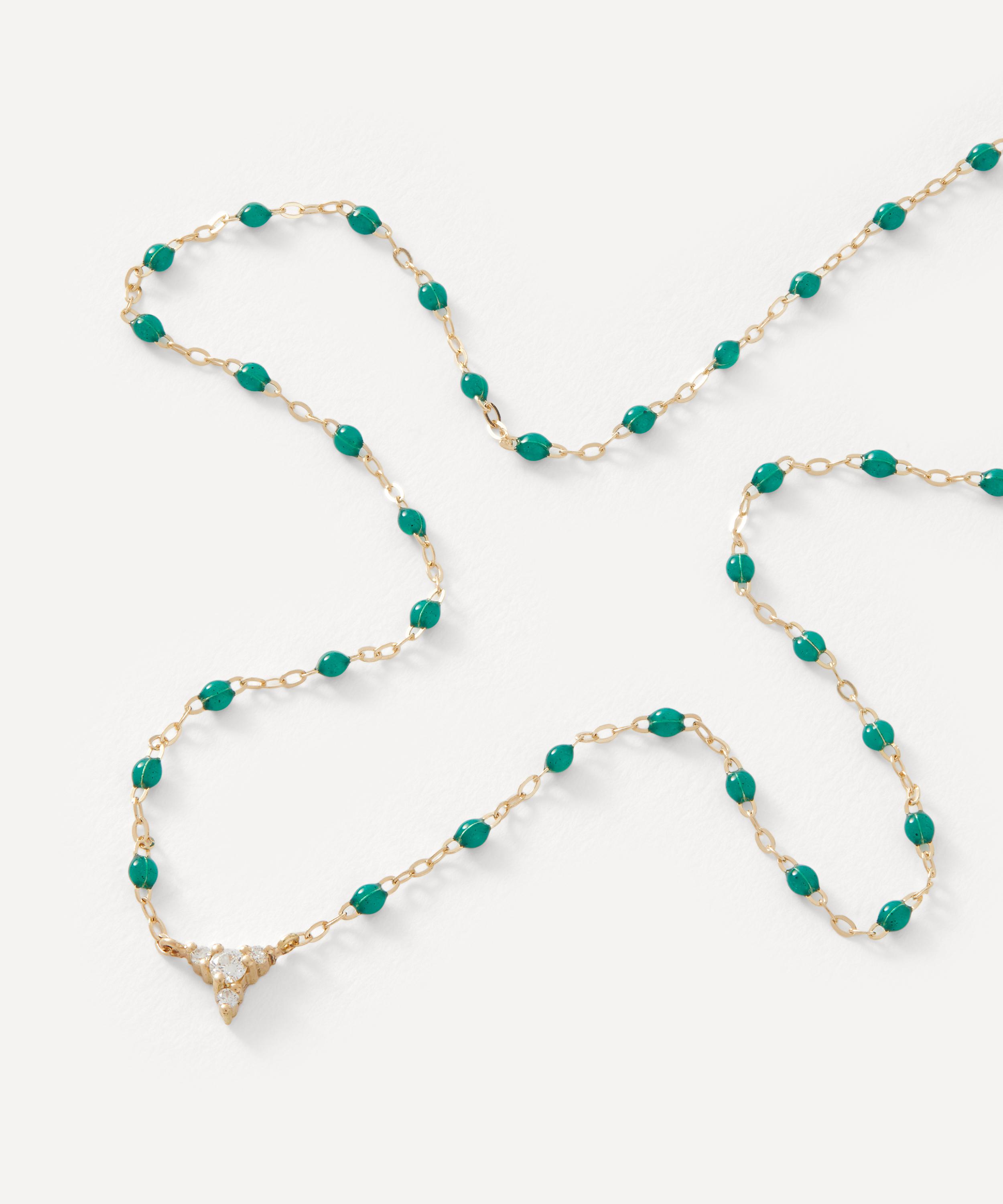 Gigi Clozeau - 18ct Gold Small Kosmos Bead Necklace image number 1