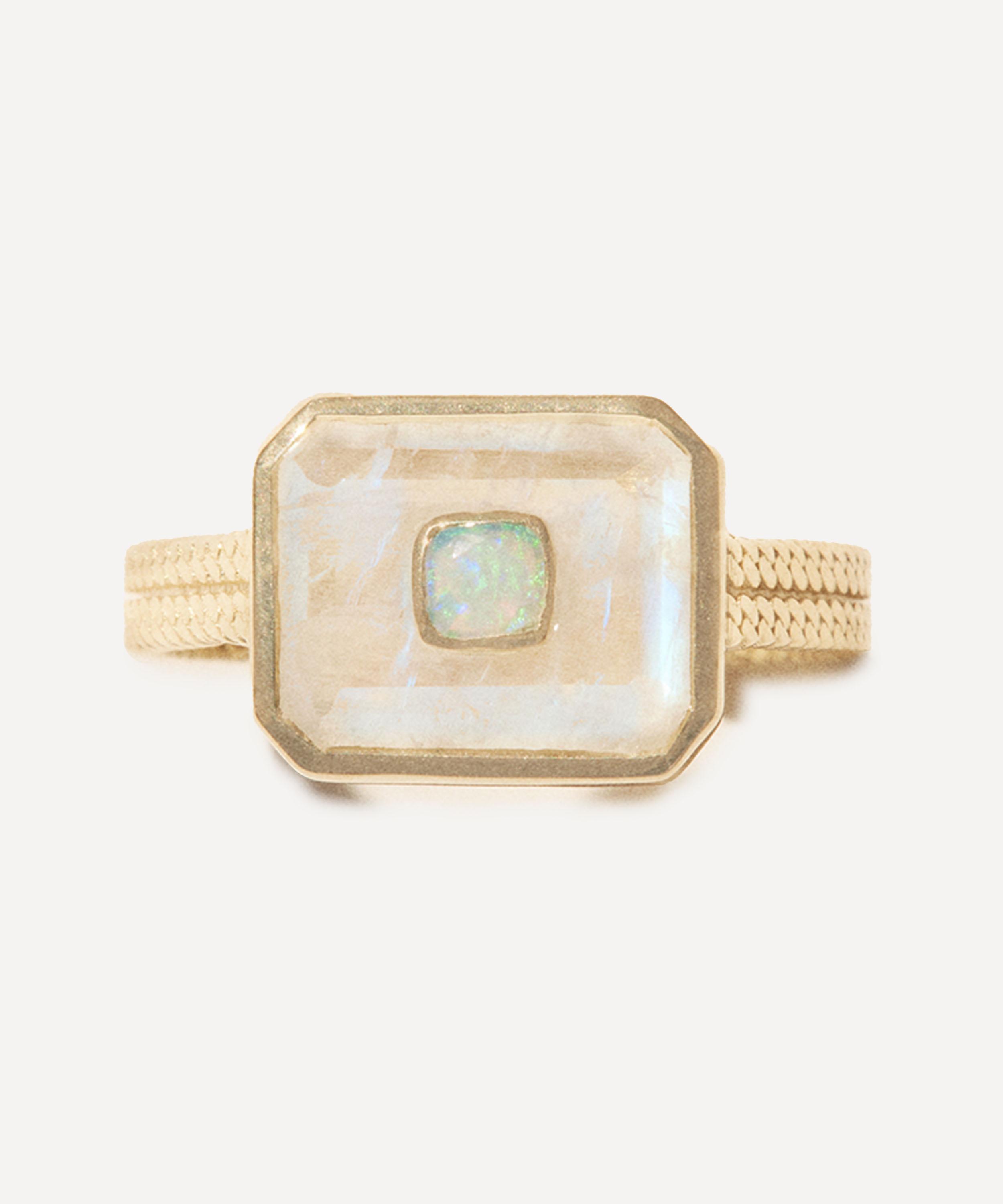Pascale Monvoisin - 9ct Gold Anton N°1 Moonstone Ring image number 