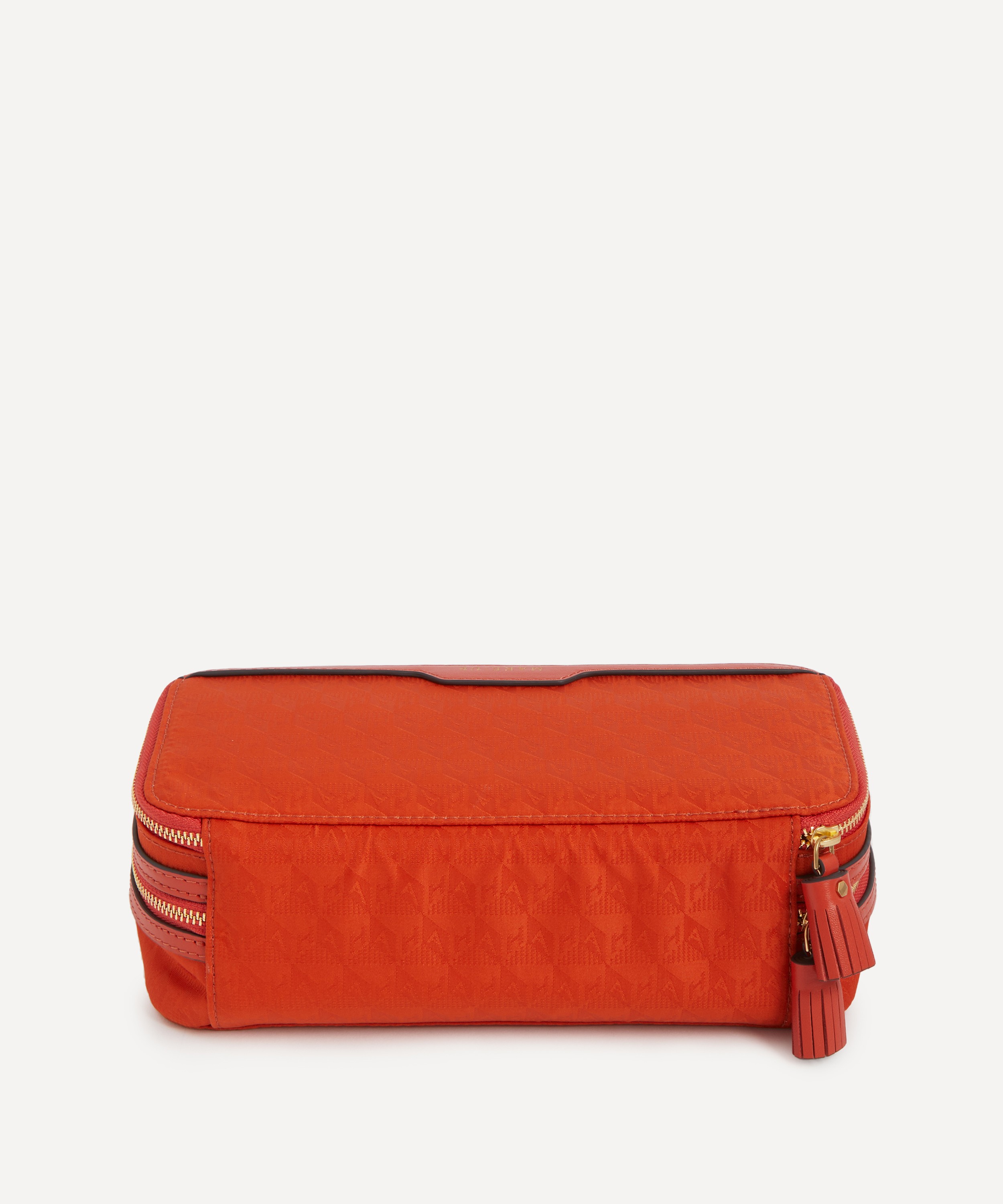 Anya Hindmarch Logo Burnt Sienna Make-Up Pouch | Liberty