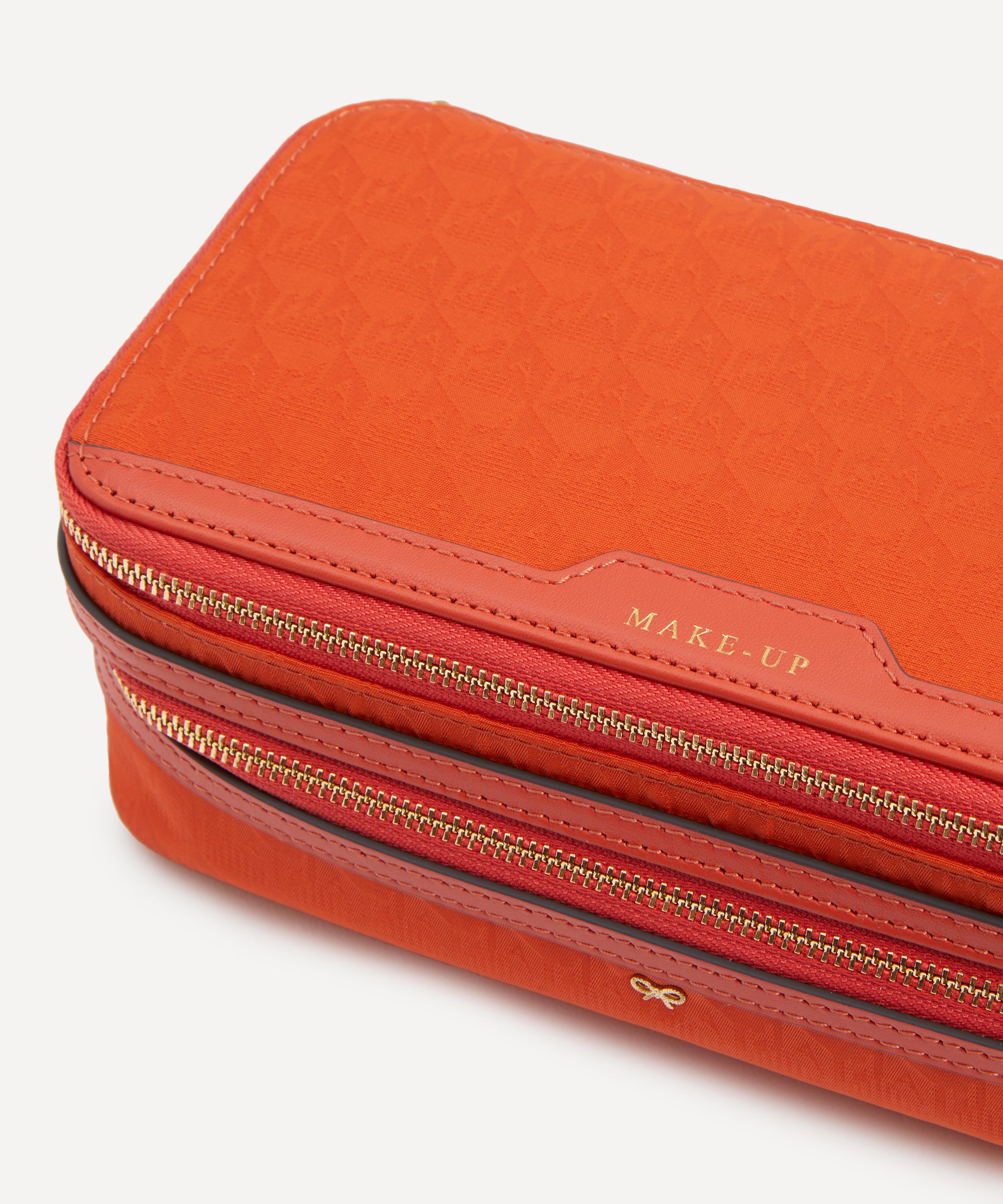 Anya Hindmarch Logo Burnt Sienna Make-Up Pouch | Liberty