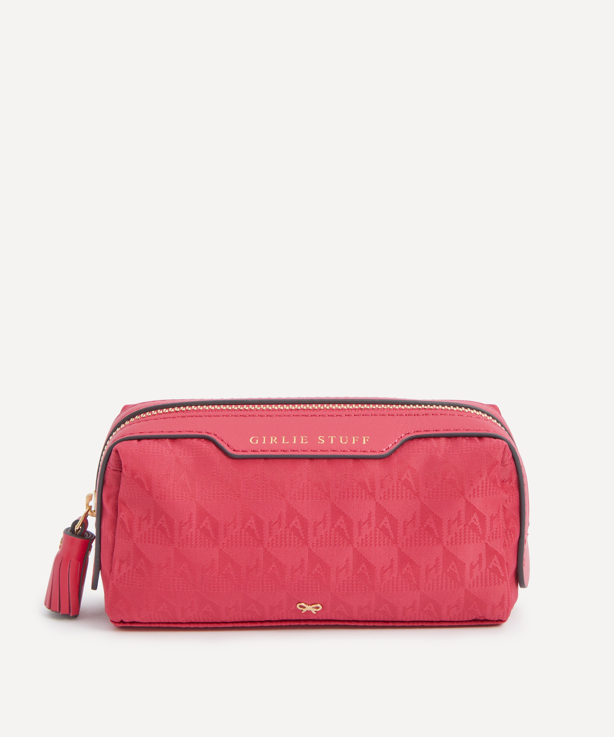 Anya Hindmarch - Logo Magenta Girlie Stuff Pouch image number 0