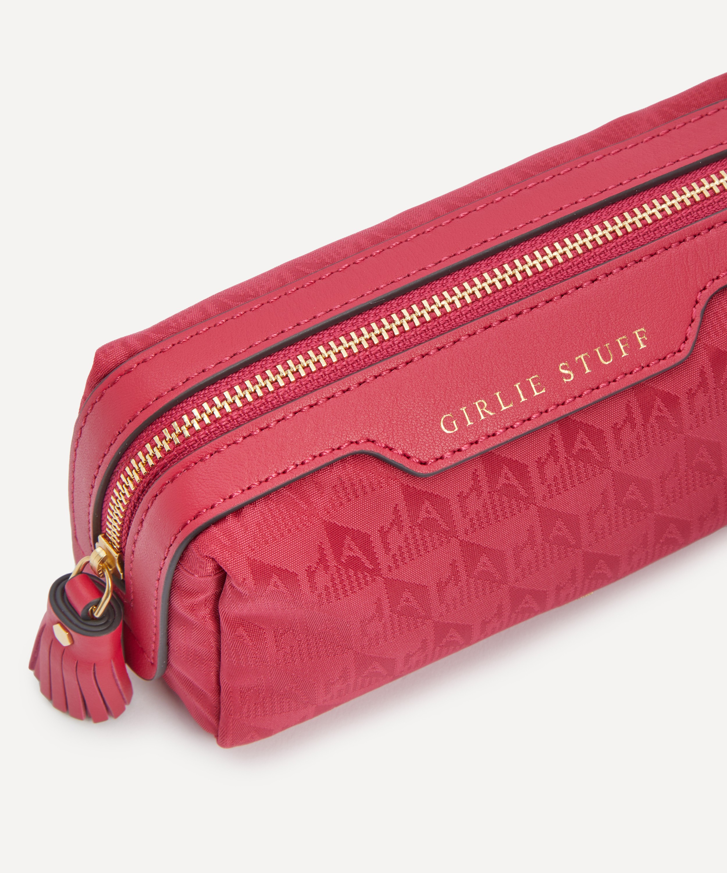 Anya Hindmarch - Logo Magenta Girlie Stuff Pouch image number 3