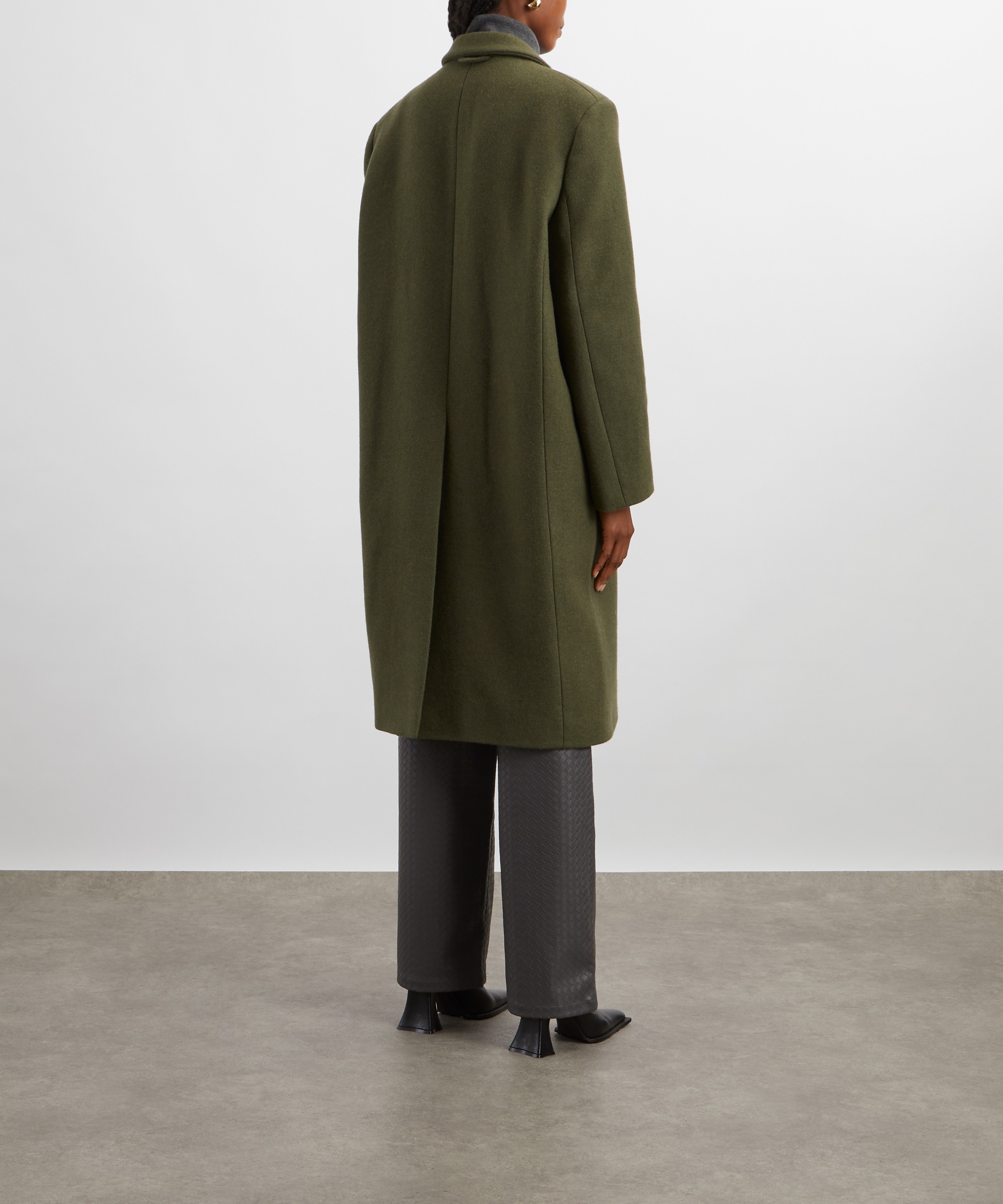 KASSL Editions - Double-Breasted Long Wool Coat image number 3