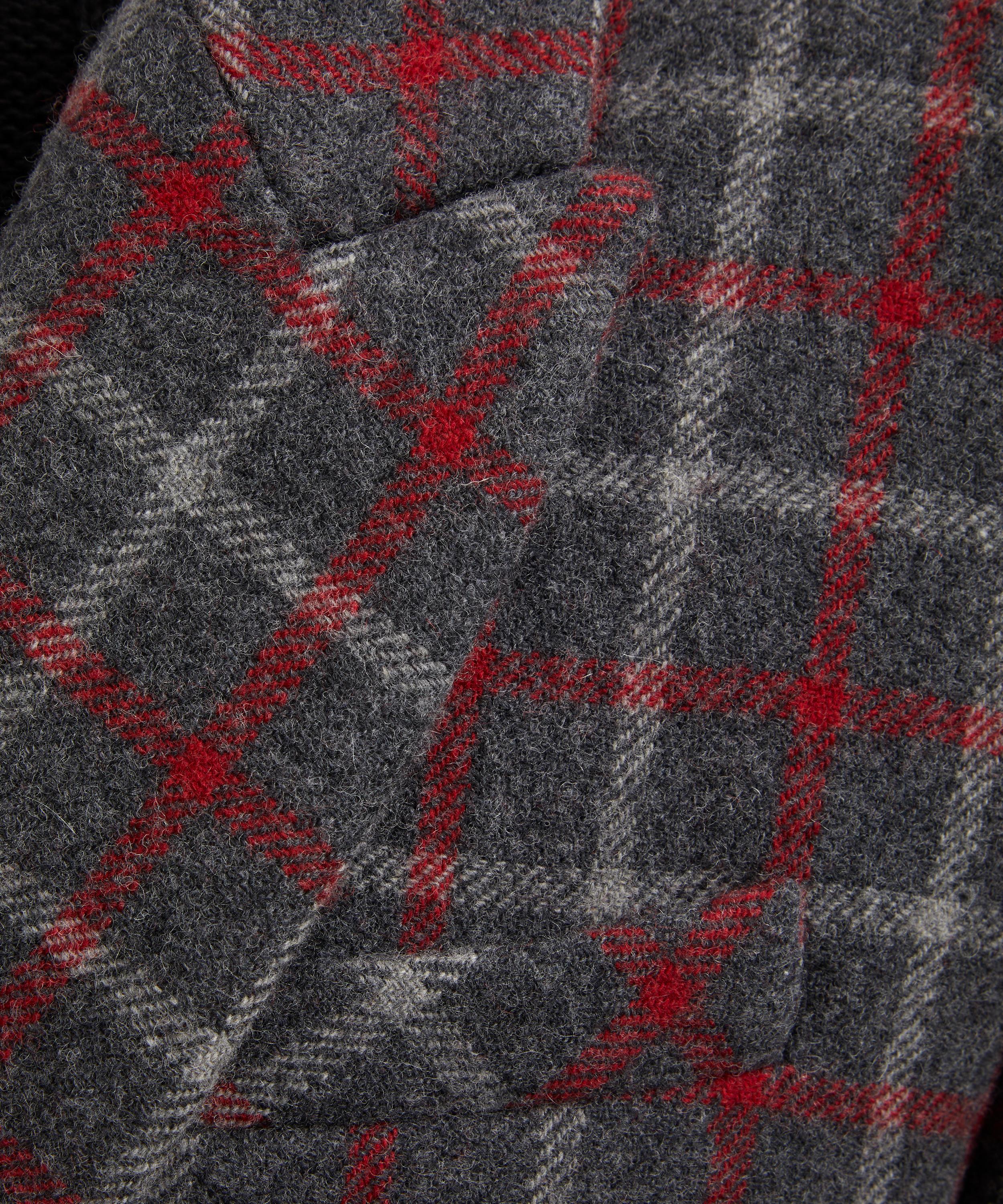 KASSL Editions - Double-Breasted Wool Check Short Coat image number 4