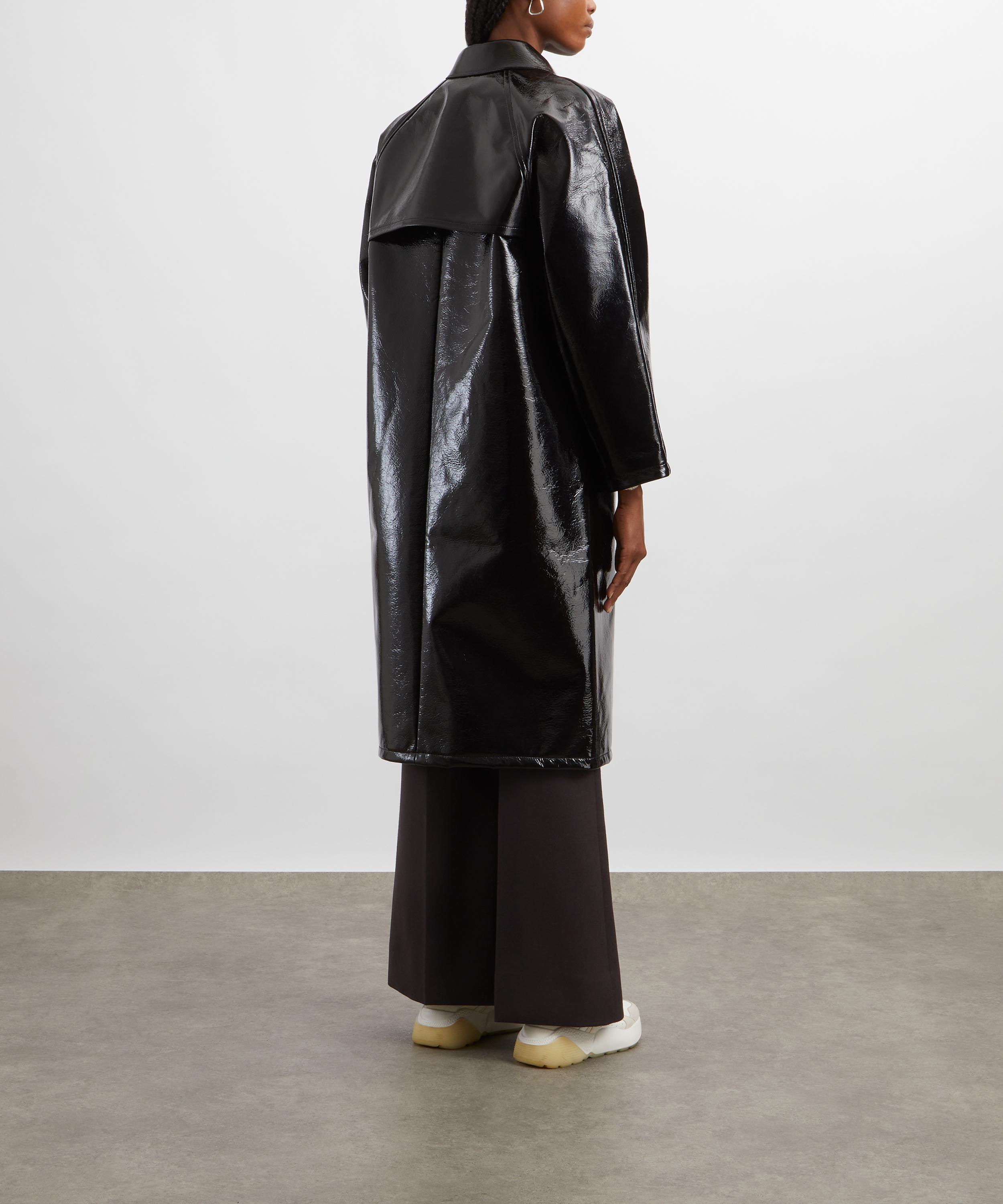 KASSL Editions - Original Hip Lacquer Wool Black Coat image number 3