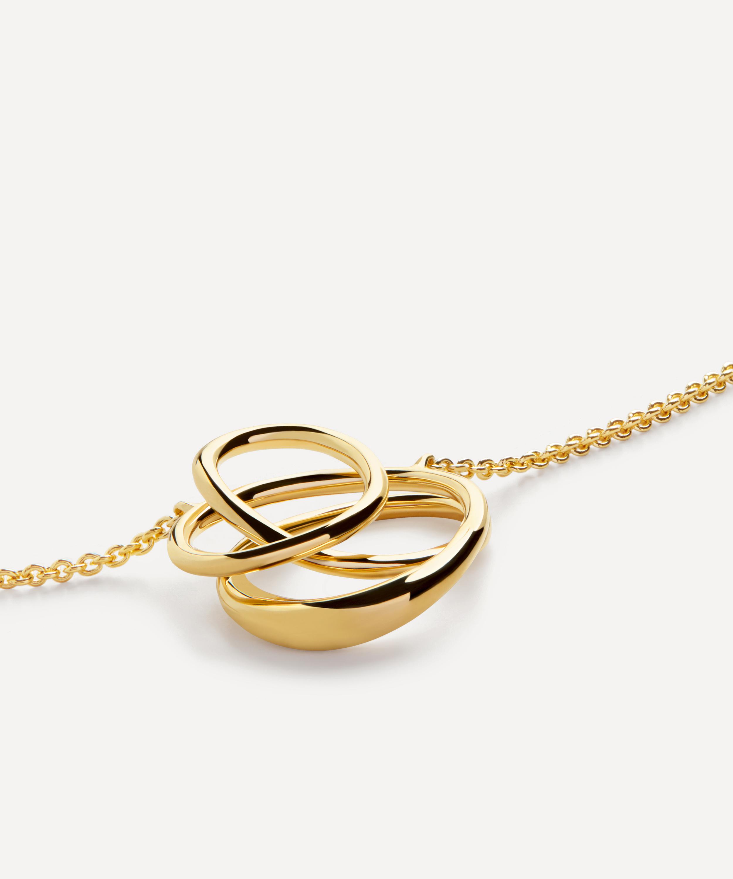 Monica Vinader - 18ct Gold-Plated Vermeil Silver Nura Wrap Pendant Necklace image number 0