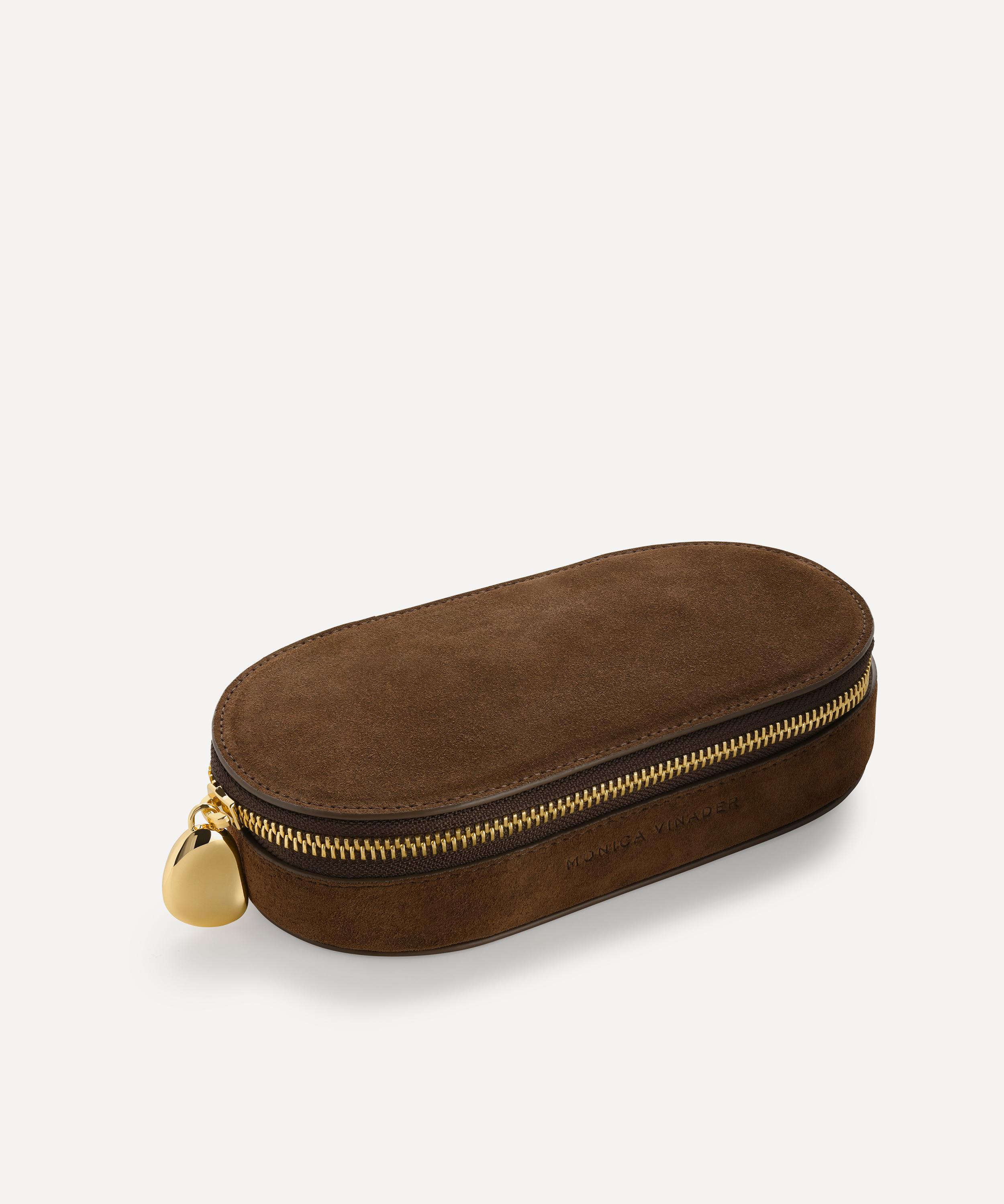 Monica Vinader - Suede Oval Jewellery Box