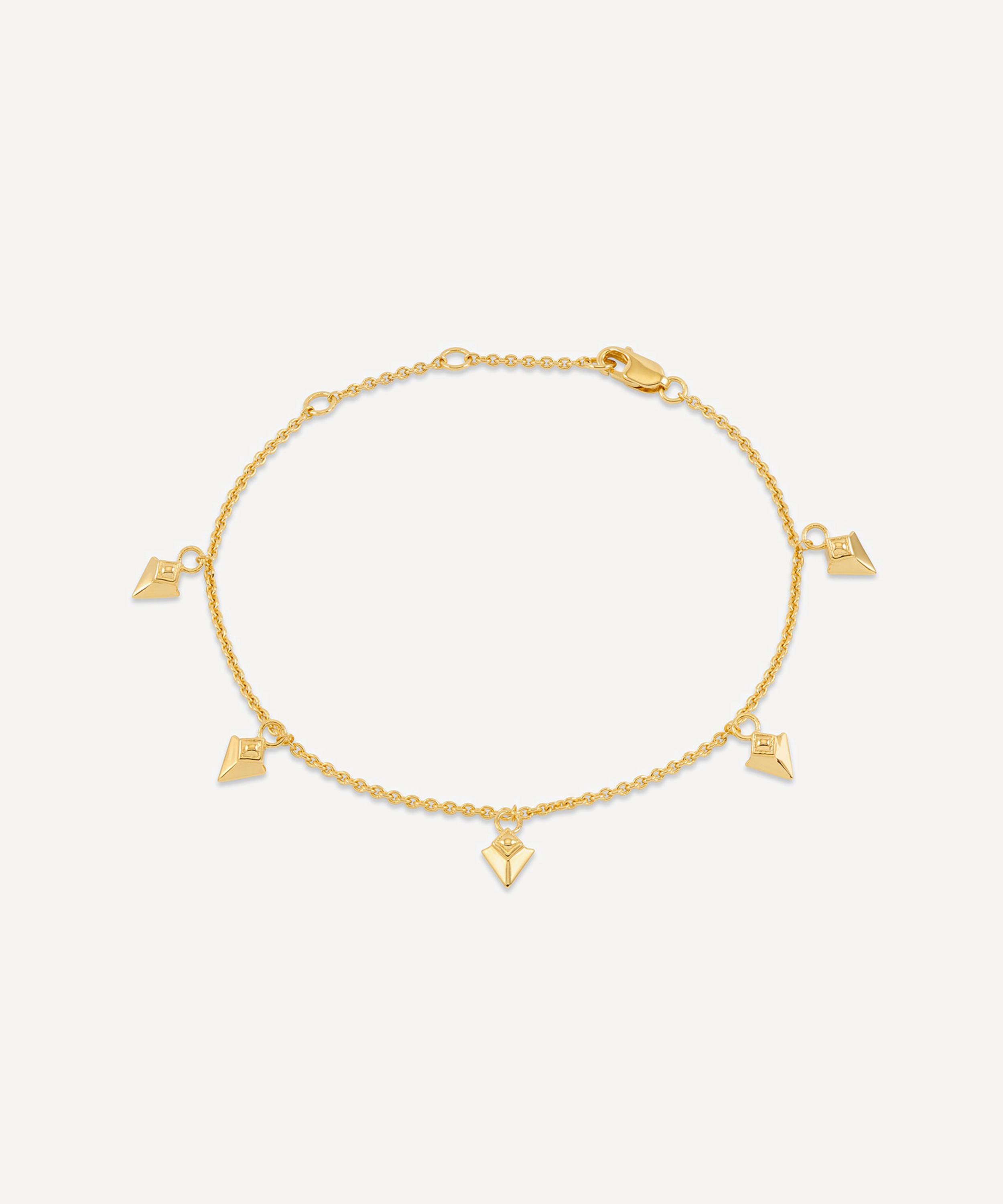 Rachel Jackson - 22ct Gold-Plated Arrow Spike Charm Bracelet image number 0