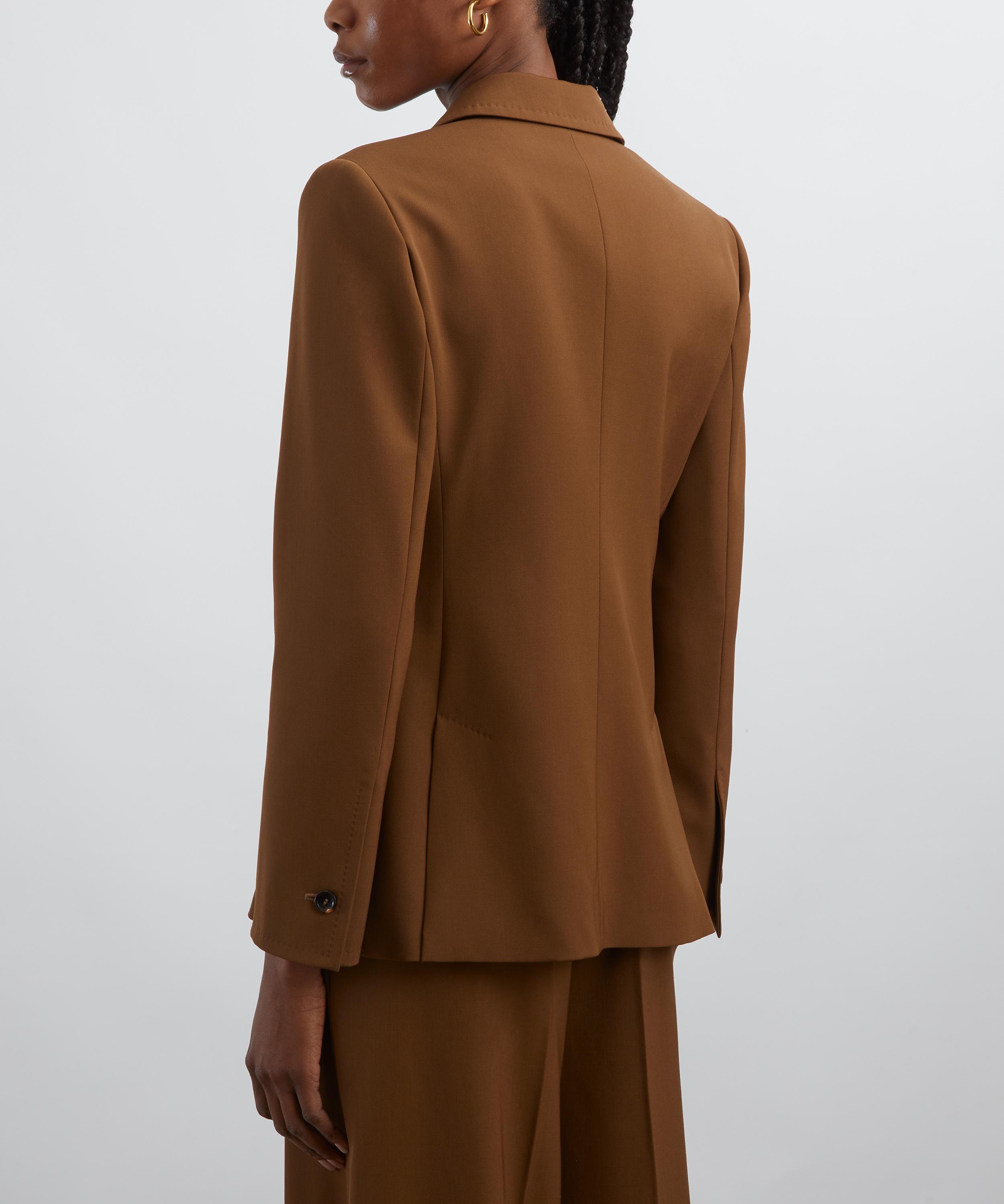 Max Mara - Tobacco Gabardine Wool Pachi Blazer image number 3