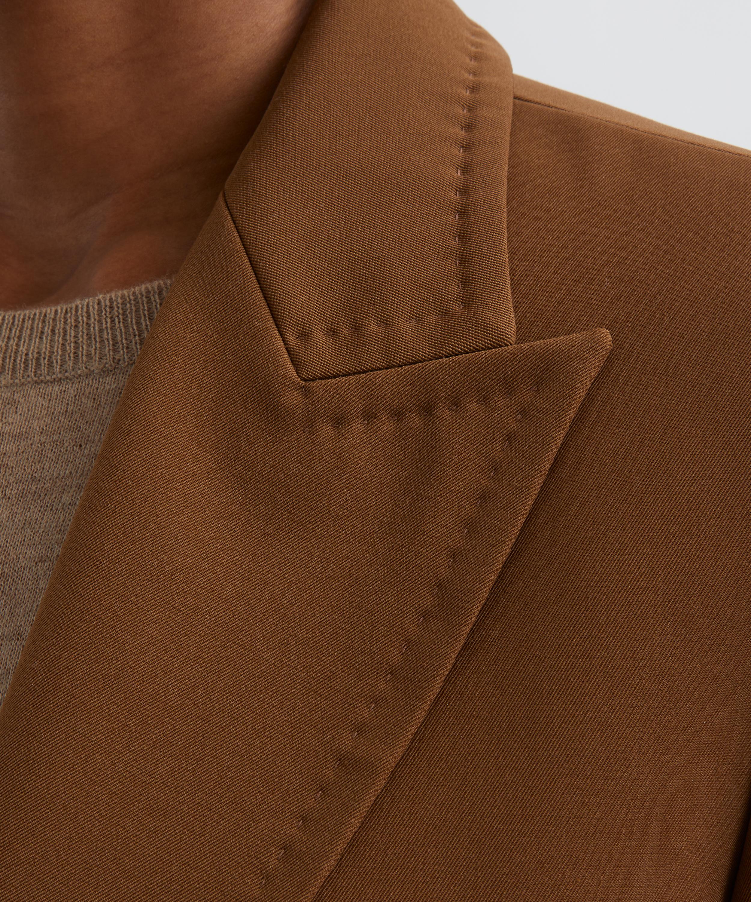 Max Mara - Tobacco Gabardine Wool Pachi Blazer image number 4