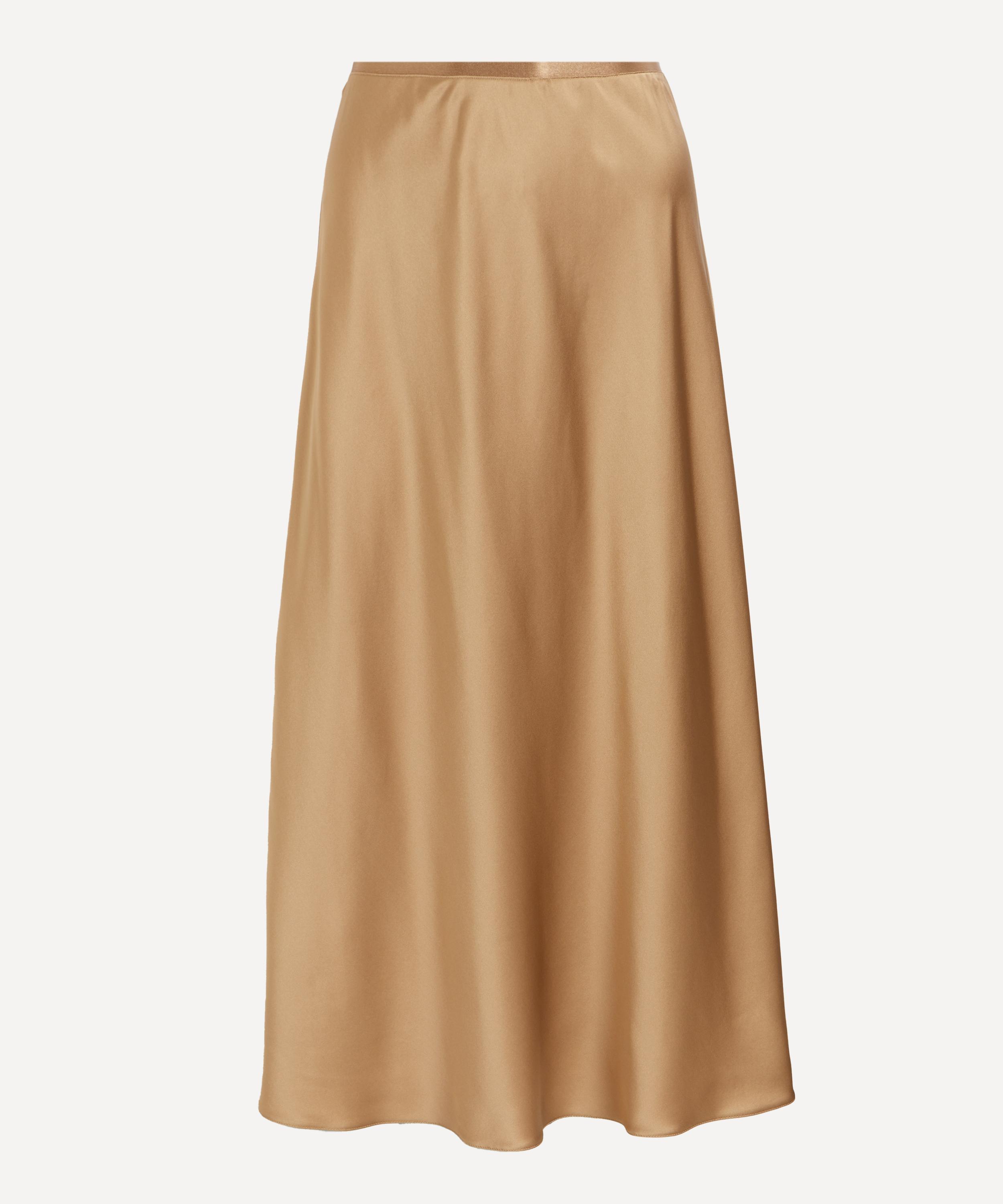 Max Mara - Carnet Silk-Satin Midi Skirt image number 0