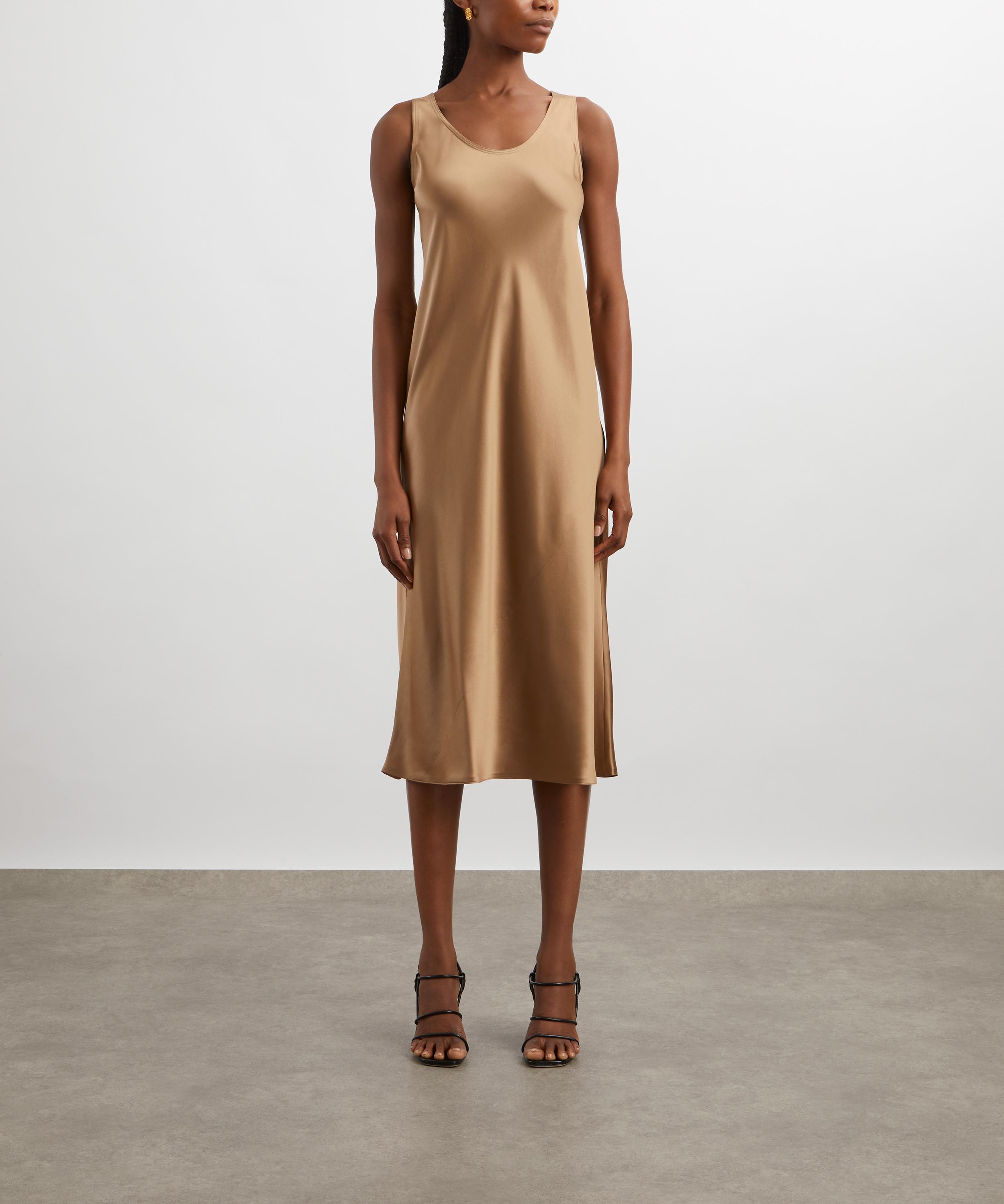 Max Mara - Banjo Silk-Satin Midi Dress image number 3