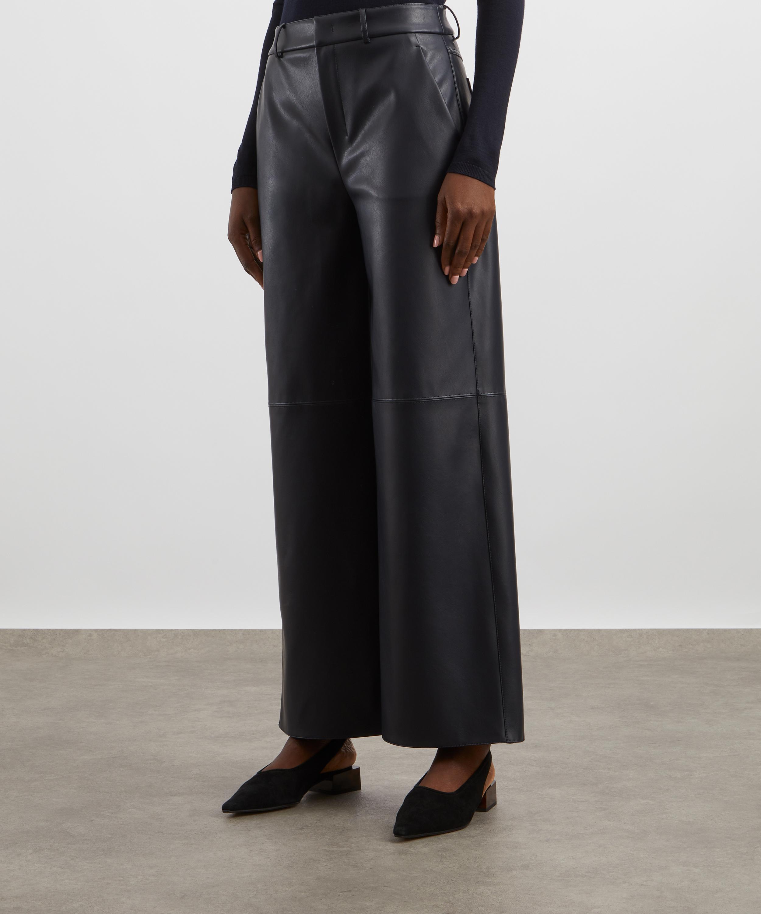 S Max Mara - Storia Faux-Leather Trousers image number 2