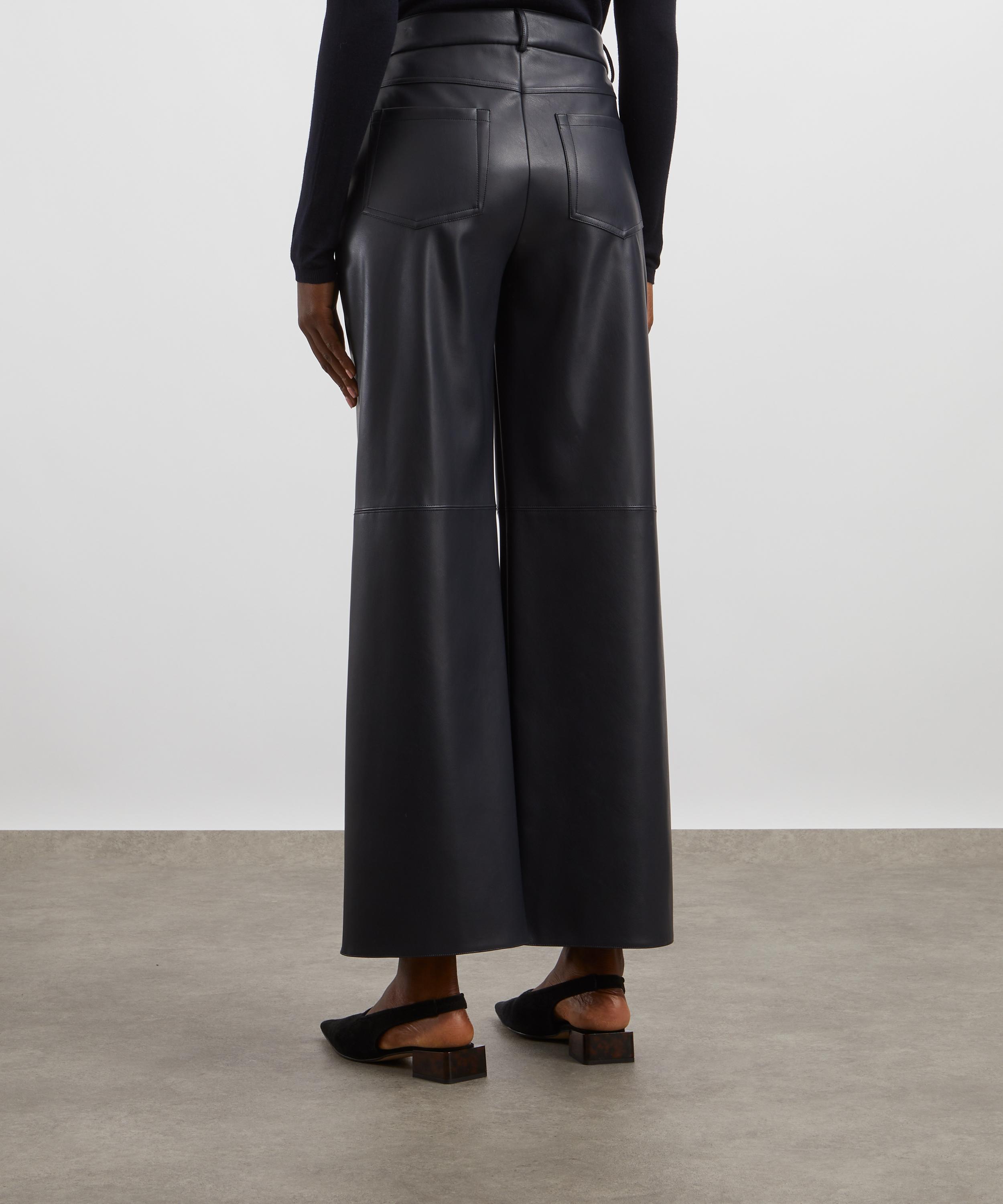 S Max Mara - Storia Faux-Leather Trousers image number 3