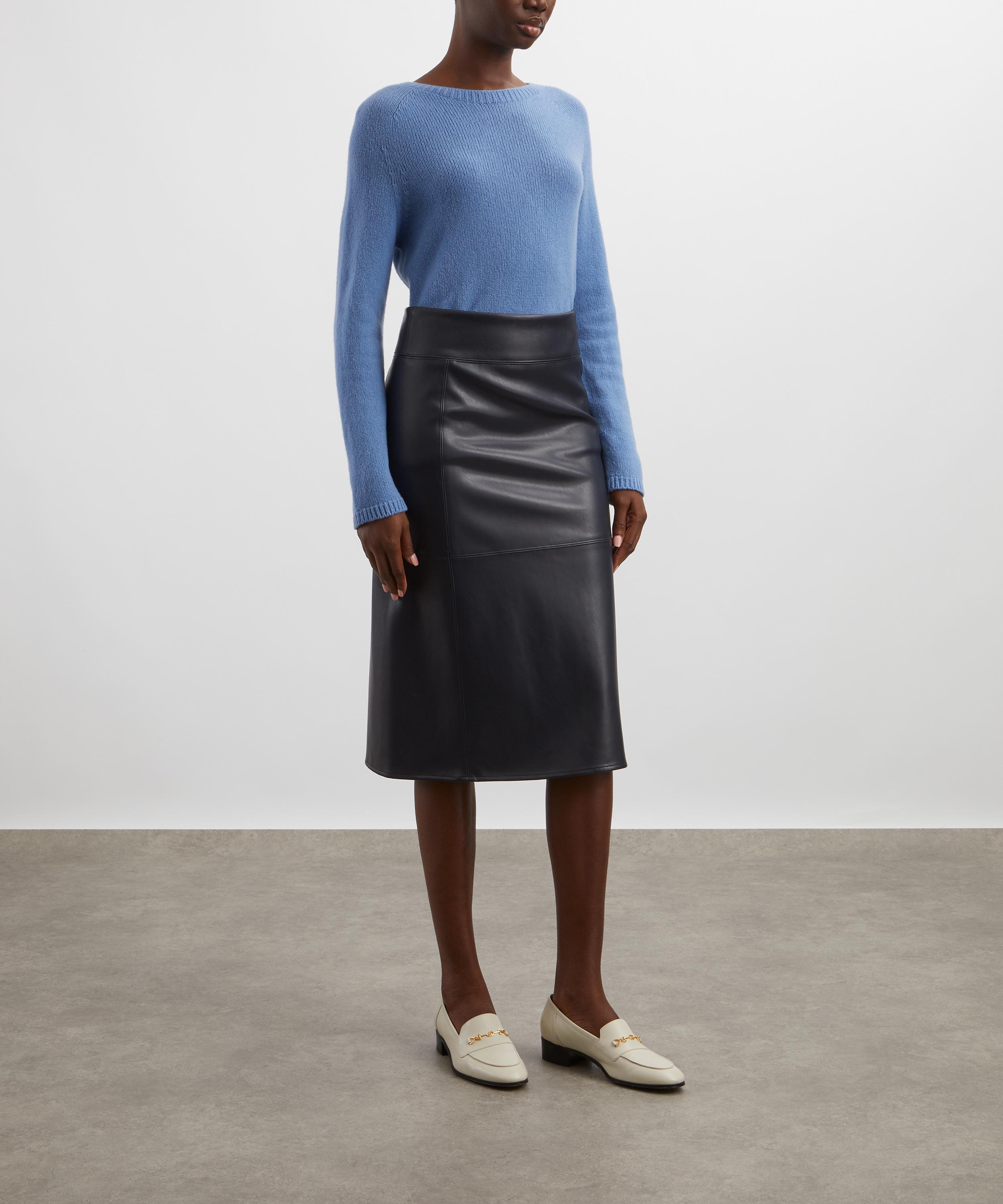 S Max Mara - Volonta Coated Midi Skirt image number 1