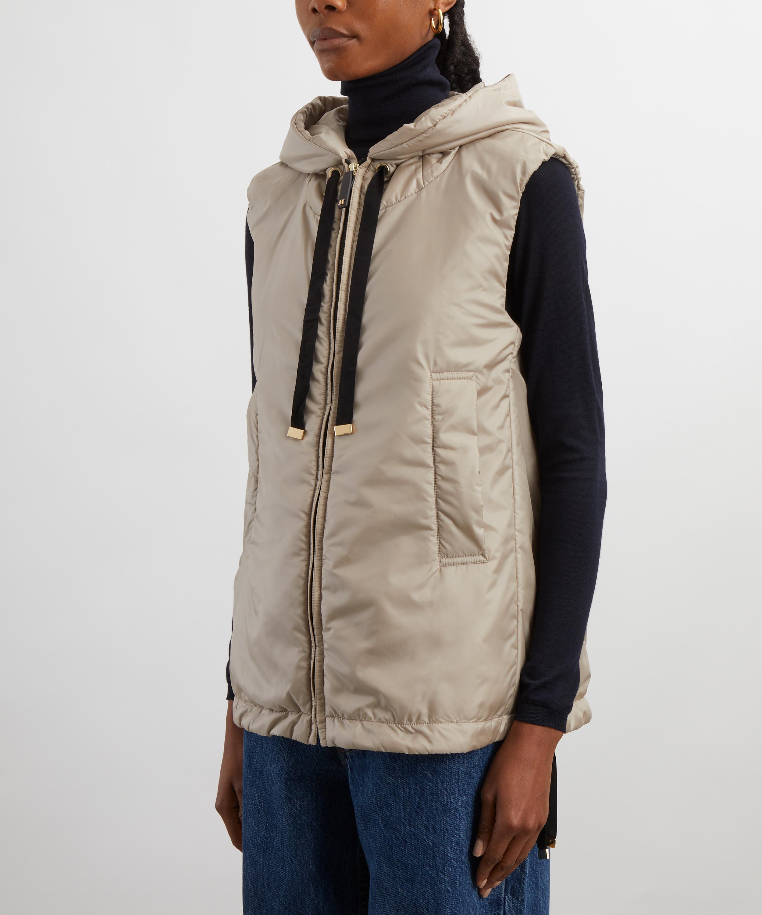 Max Mara - Hazelnut Brown Greengo Water-Repellent Canvas Gilet image number 2