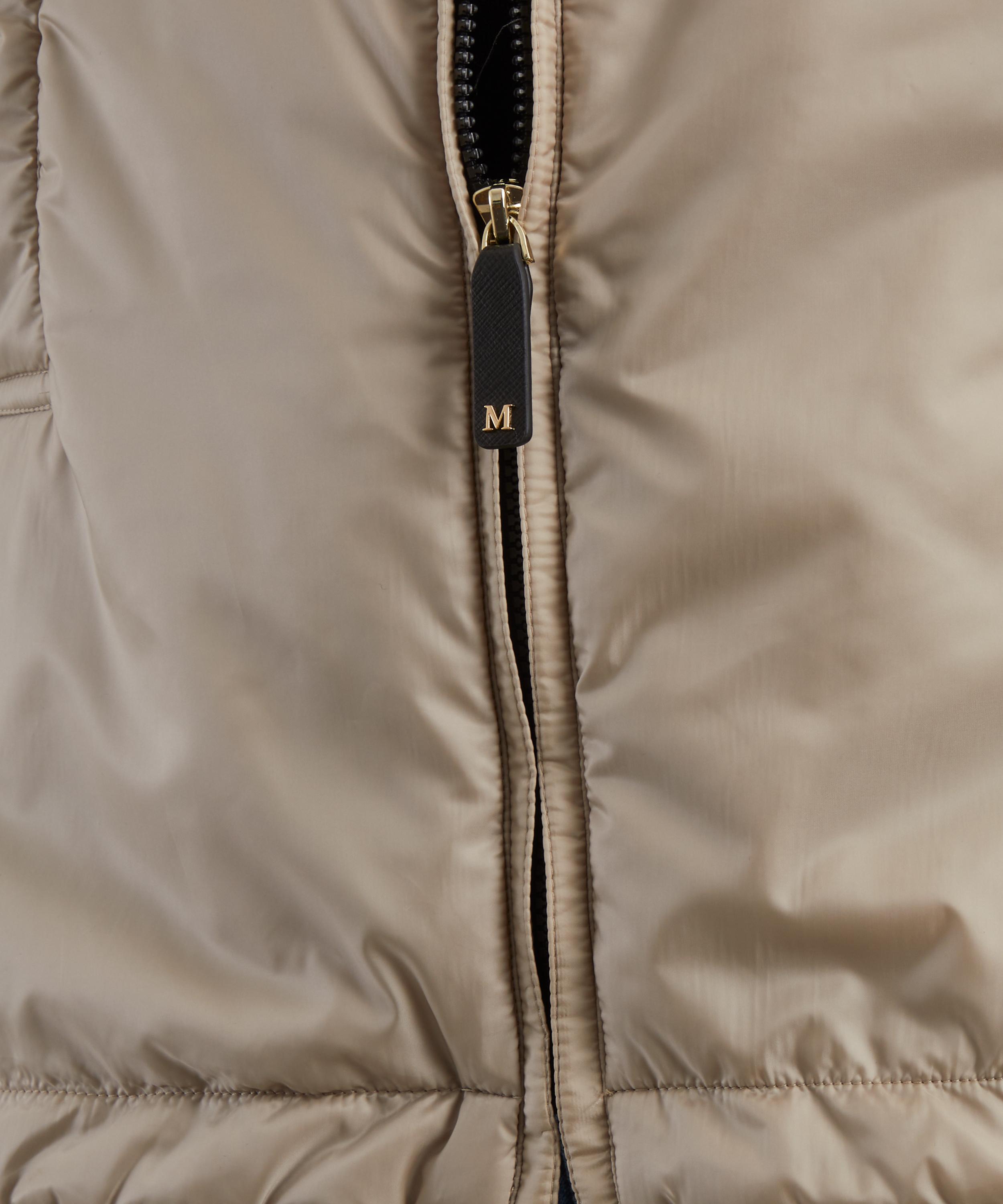 Max Mara - Hazelnut Brown Greengo Water-Repellent Canvas Gilet image number 4