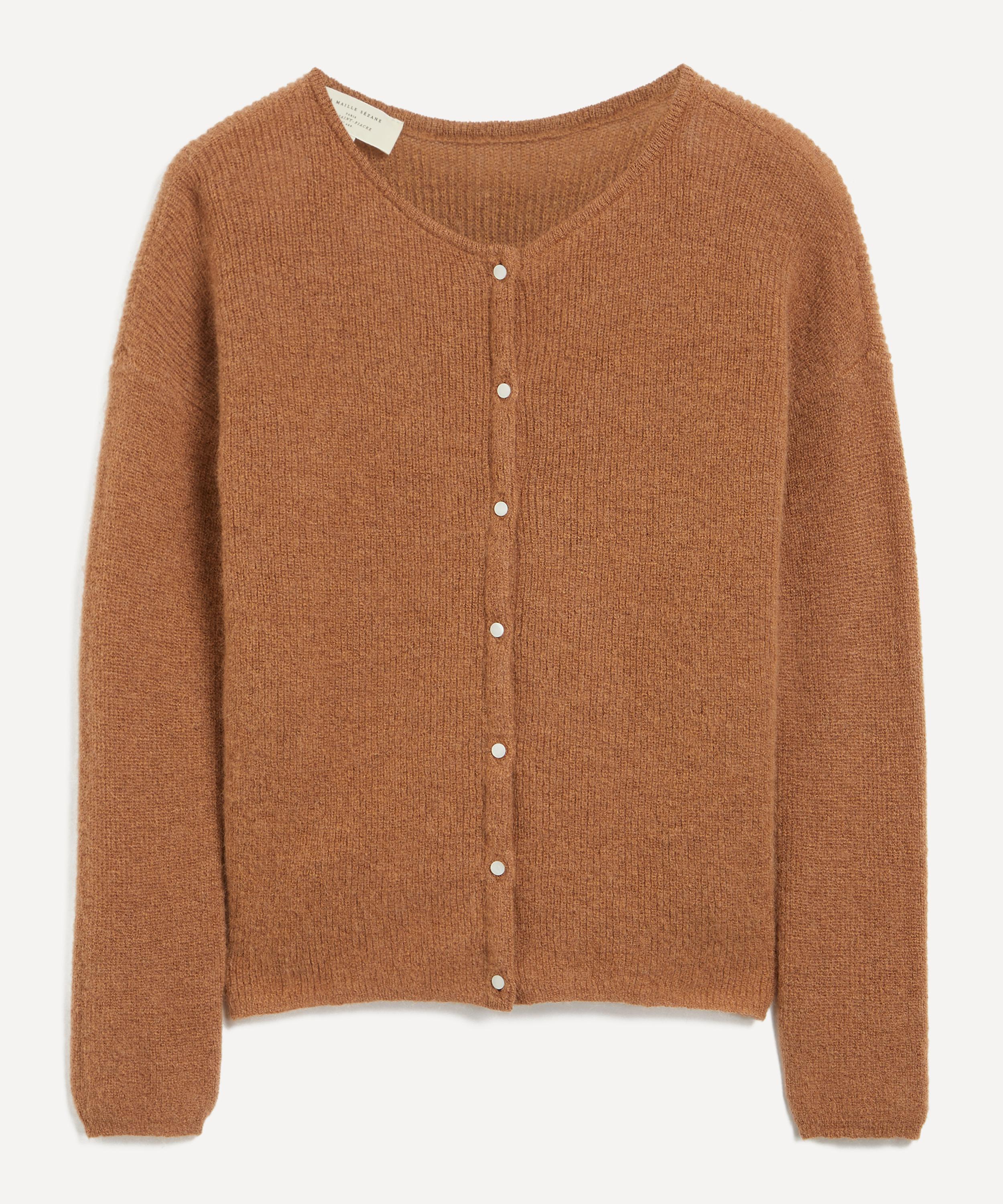 Sézane - Gaspard Camel Mohair-Alpaca Rib-Knit Cardigan