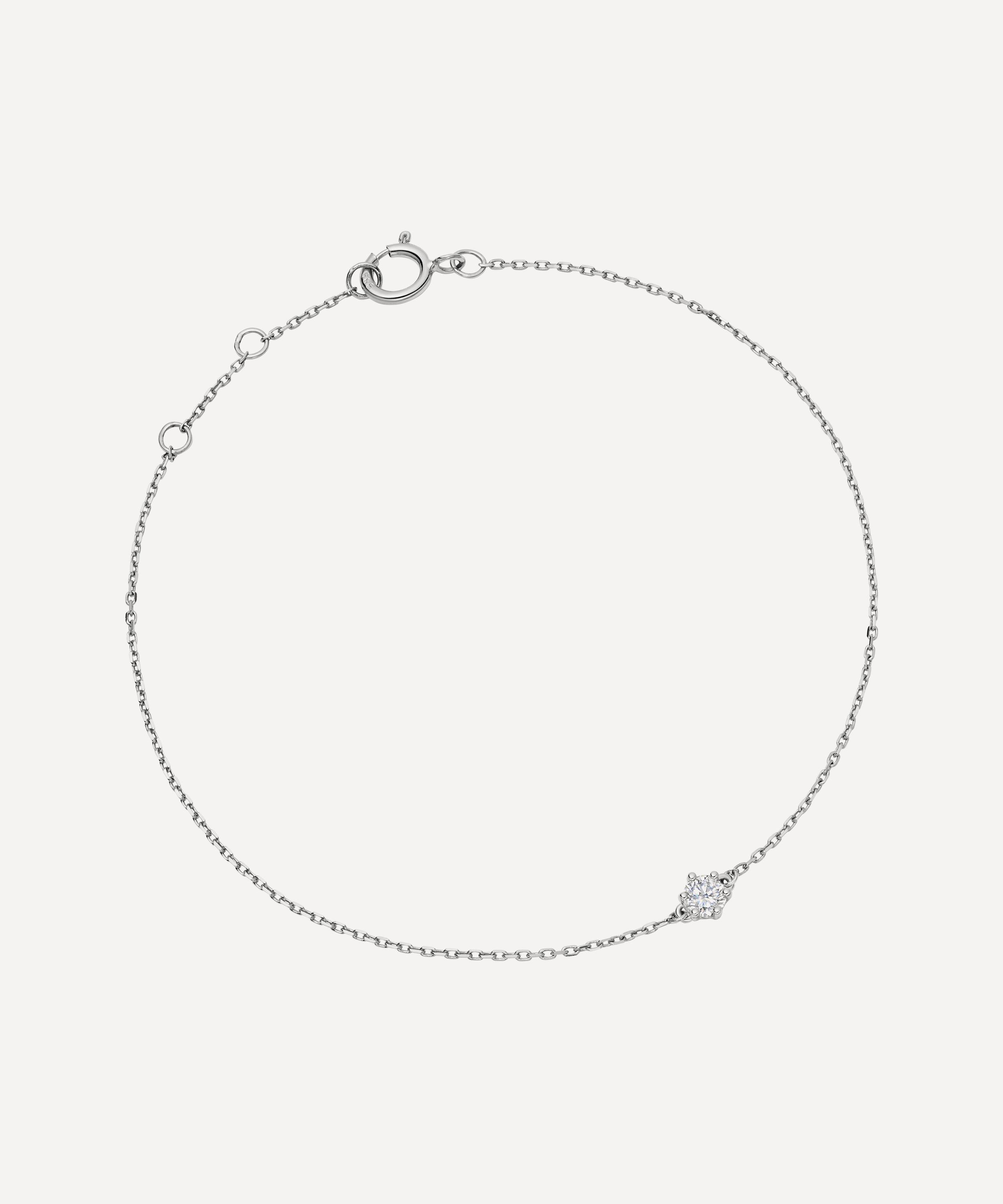Astley Clarke - 14ct White Gold Interstellar Solitaire Diamond Bracelet