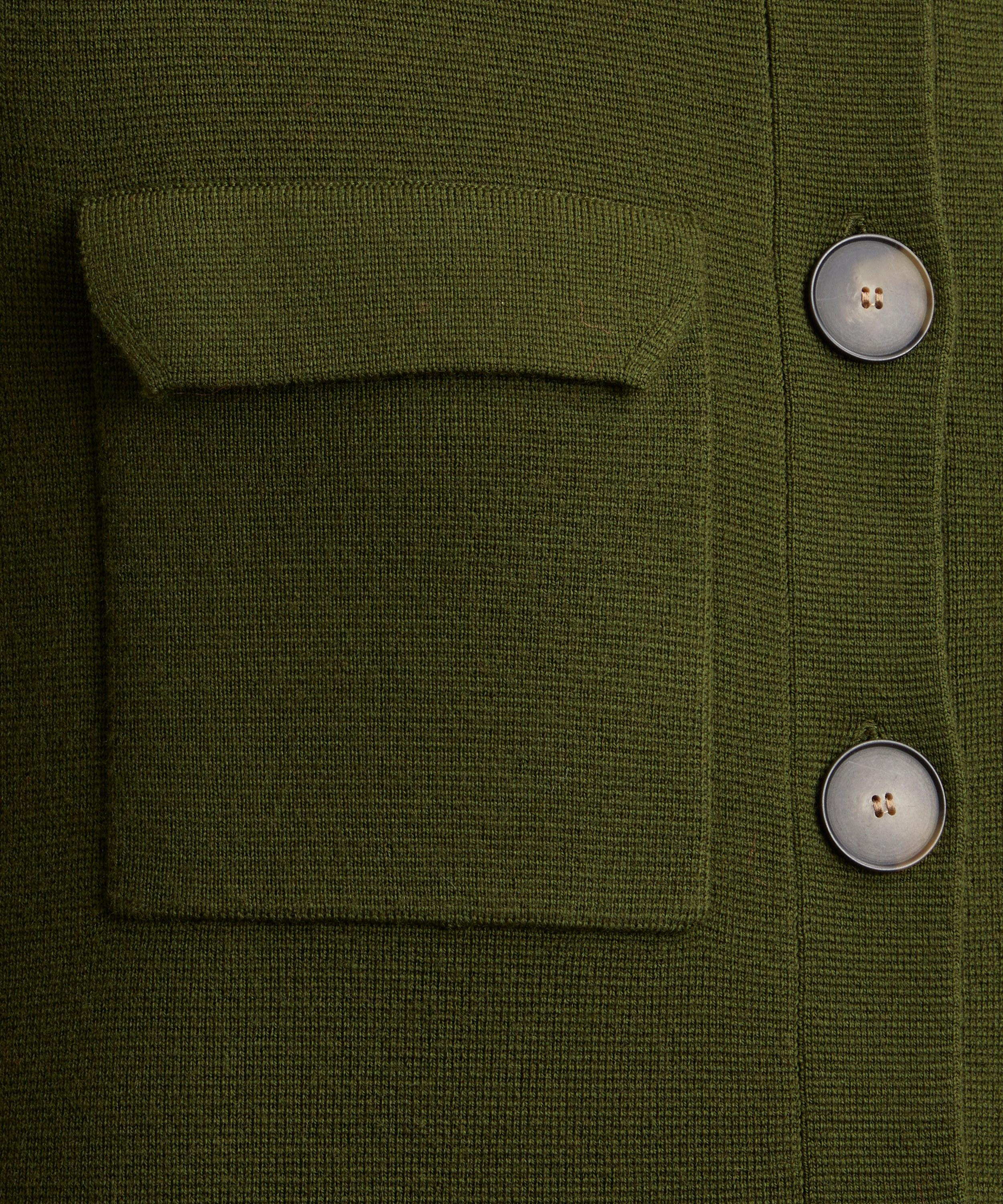 S&eacute;zane - Betty Perfect Green Merino Wool Cardigan image number 1