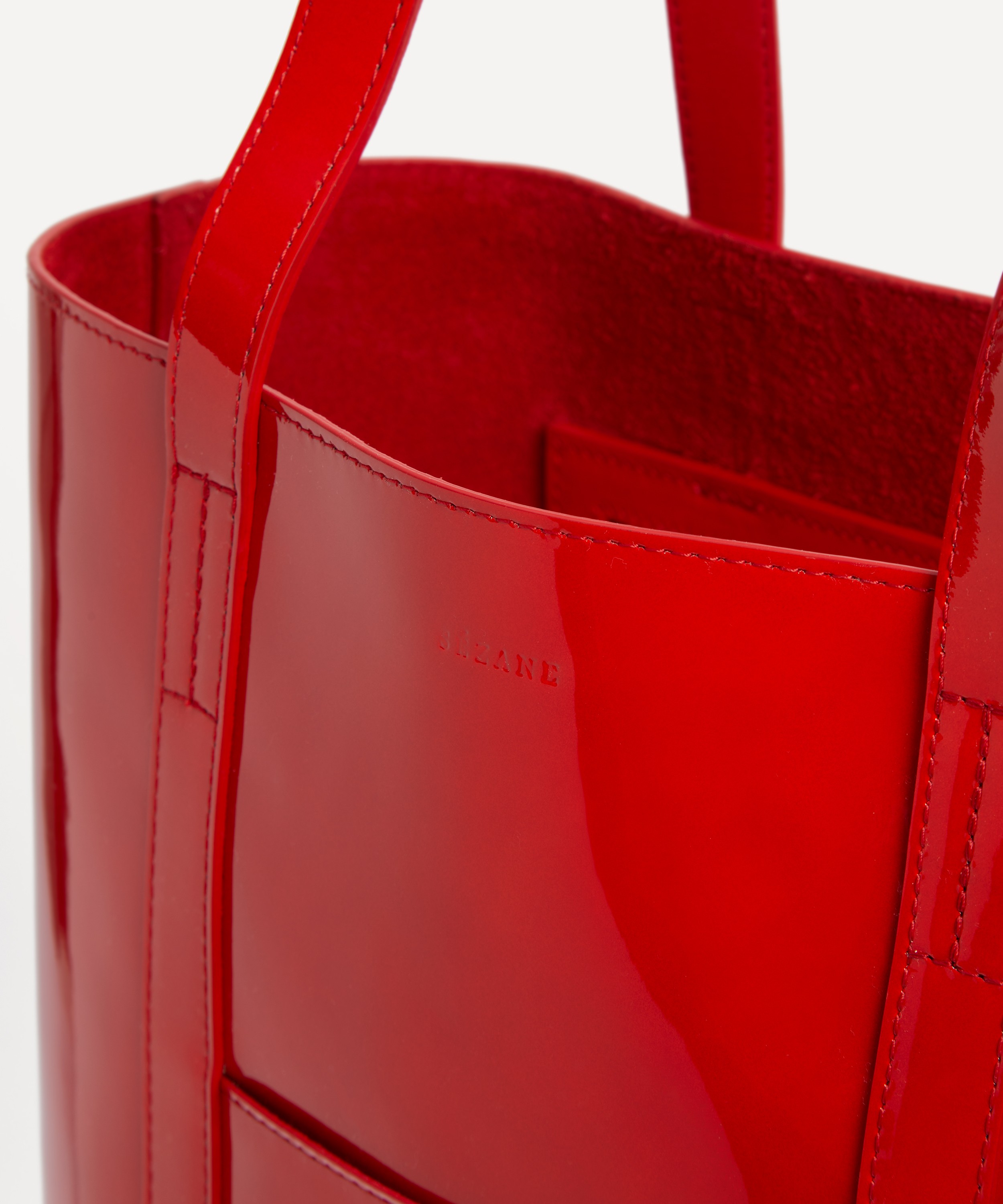 Sézane - The Tote Bag in Patent Red image number 3