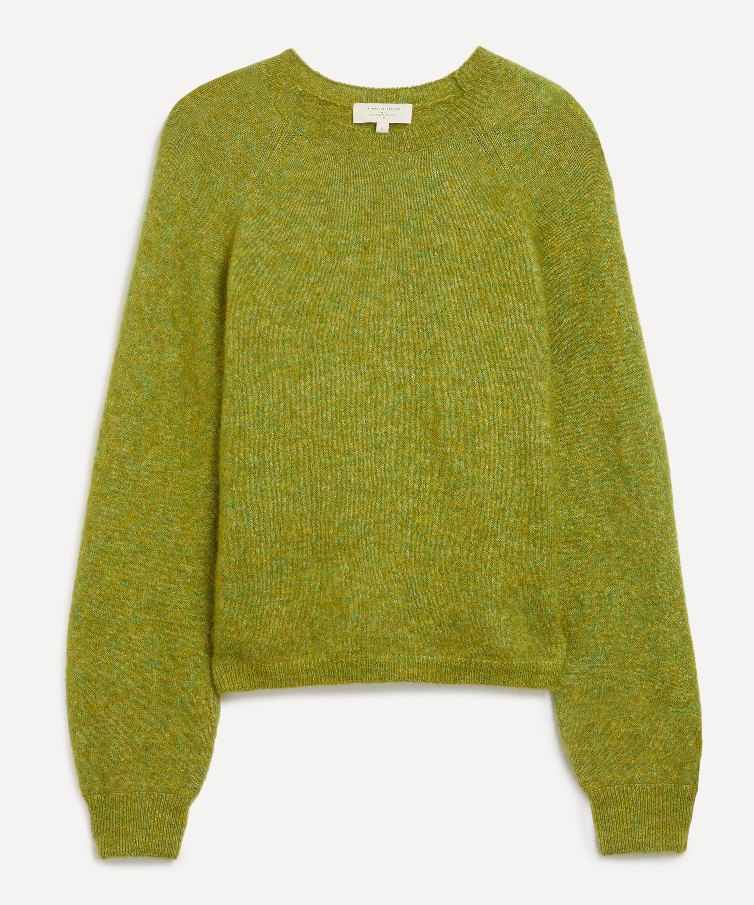 Sézane - Louisa Arizona Green Wool-Mohair Jumper image number 0