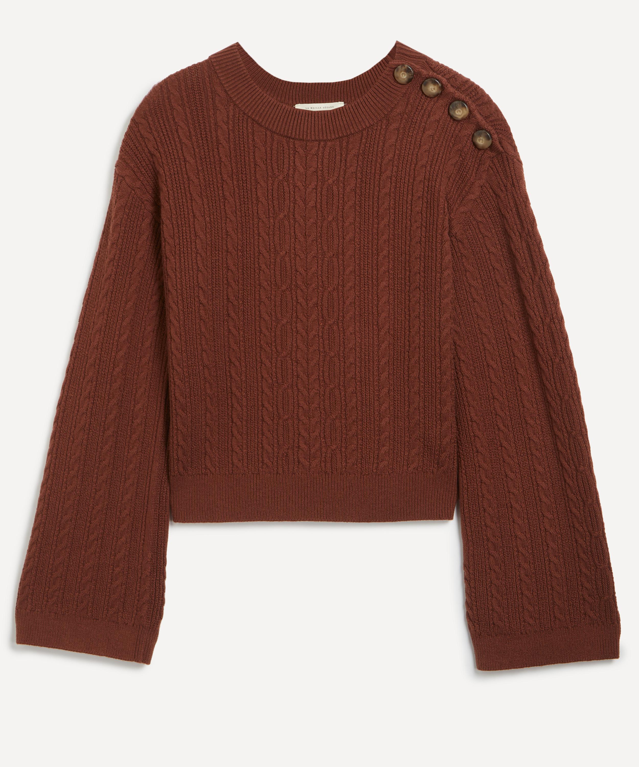 Sézane - Caramel Camilla Merino Wool-Cotton Jumper