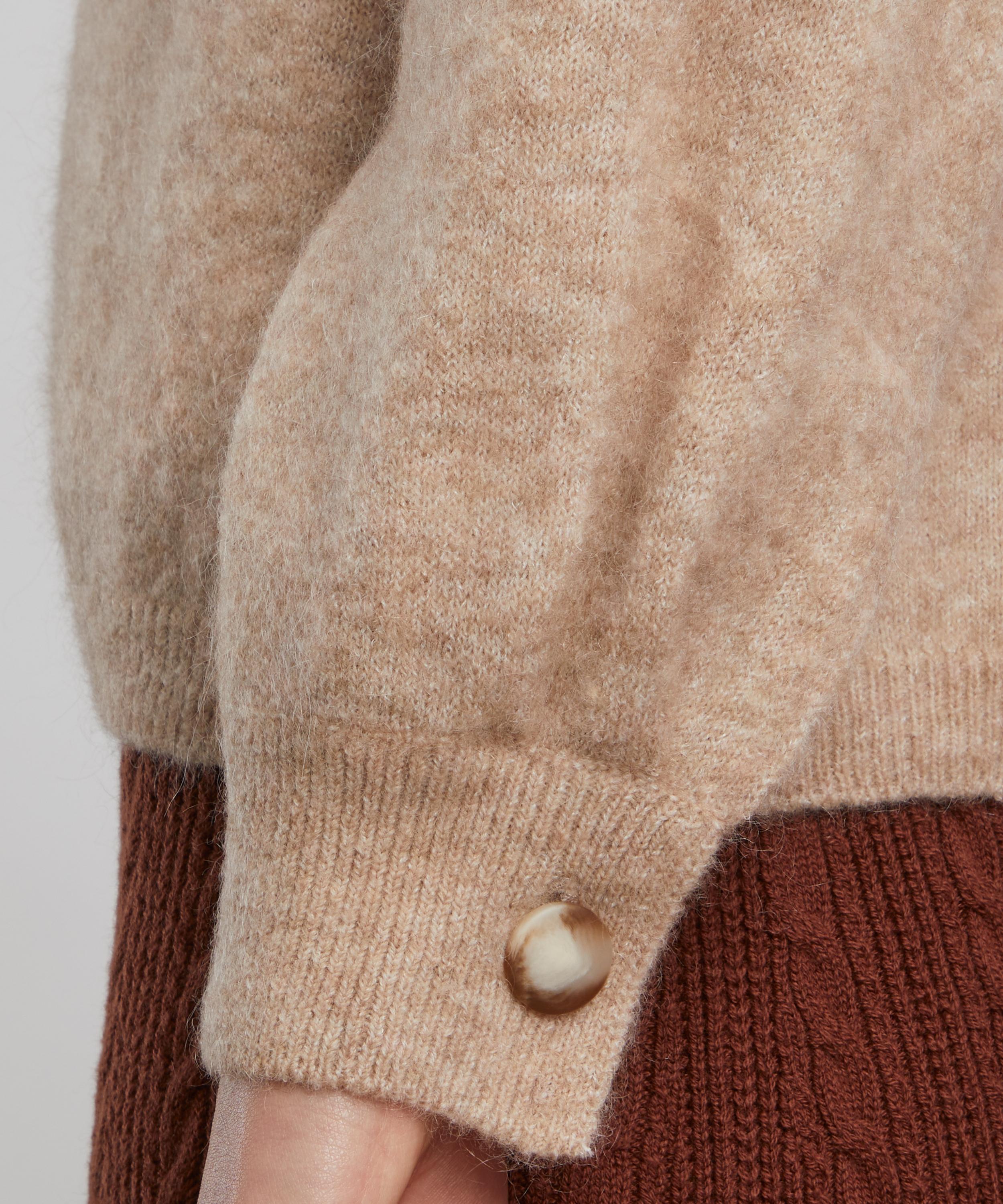 Sézane - Louisa Light Beige Wool-Mohair Jumper image number 4