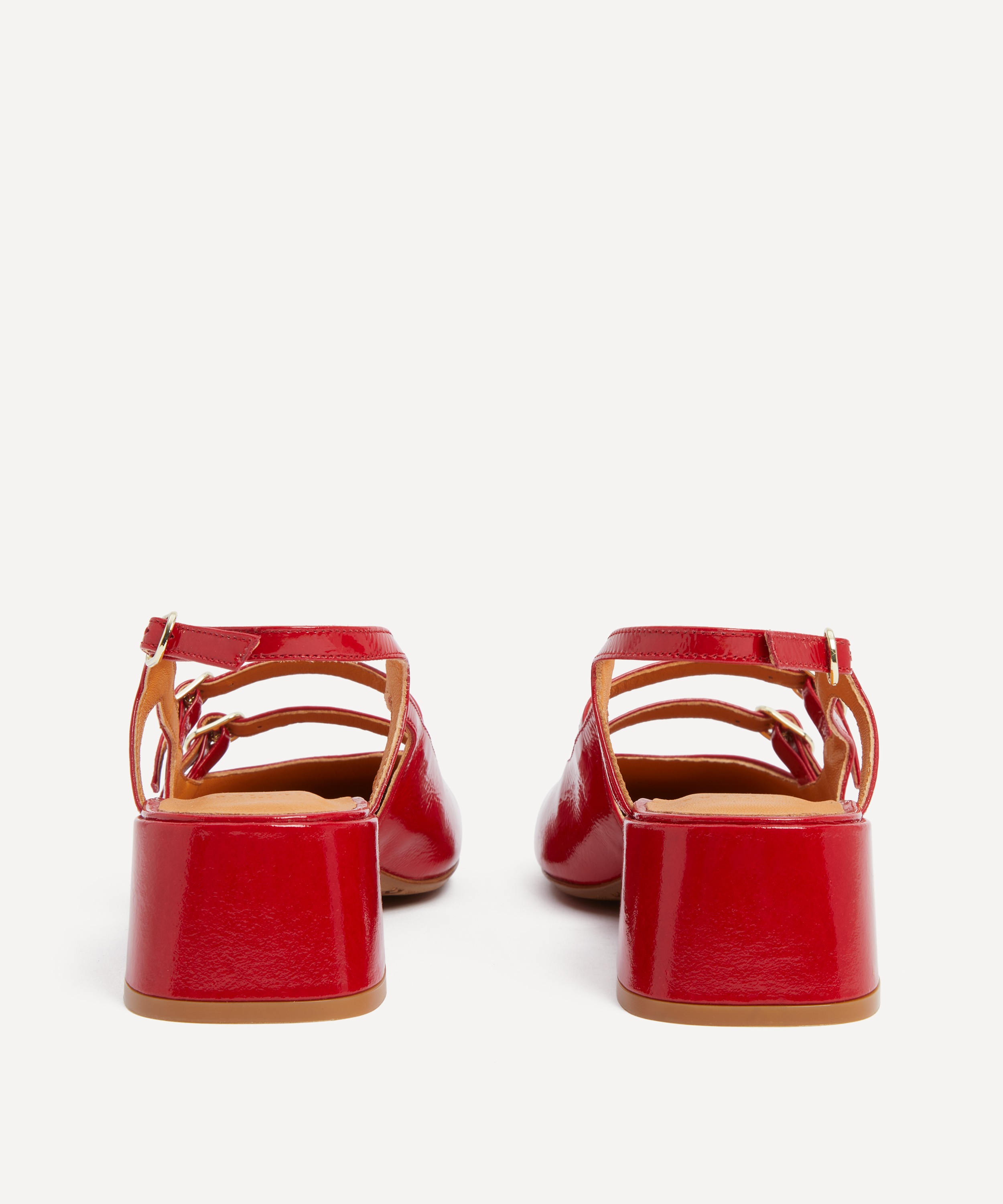 S&eacute;zane - Paula Babies Sling-Back Heels in Patent Red image number 2