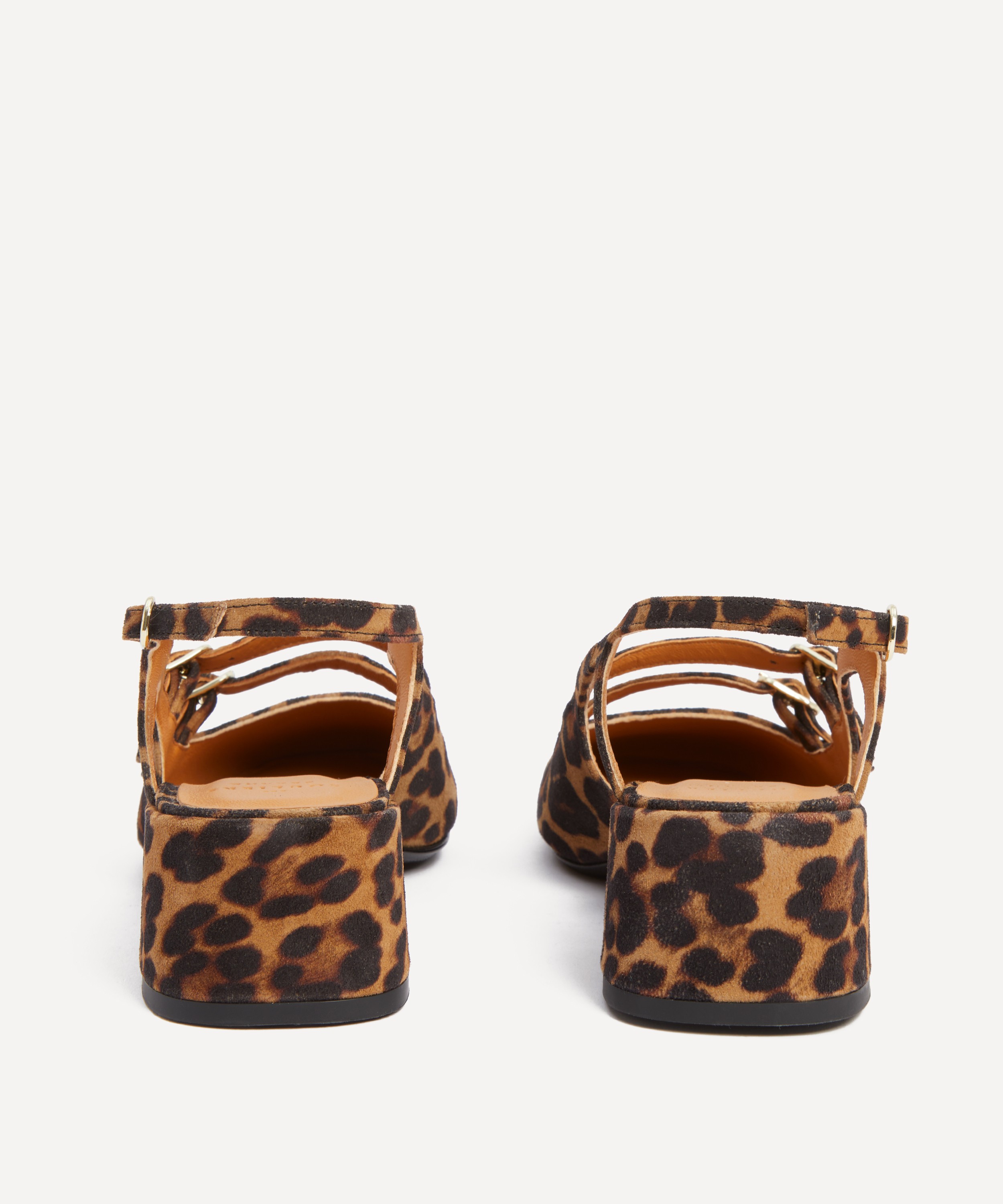 Sézane - Paula Babies Sling-Back Heels in Leopard image number 2