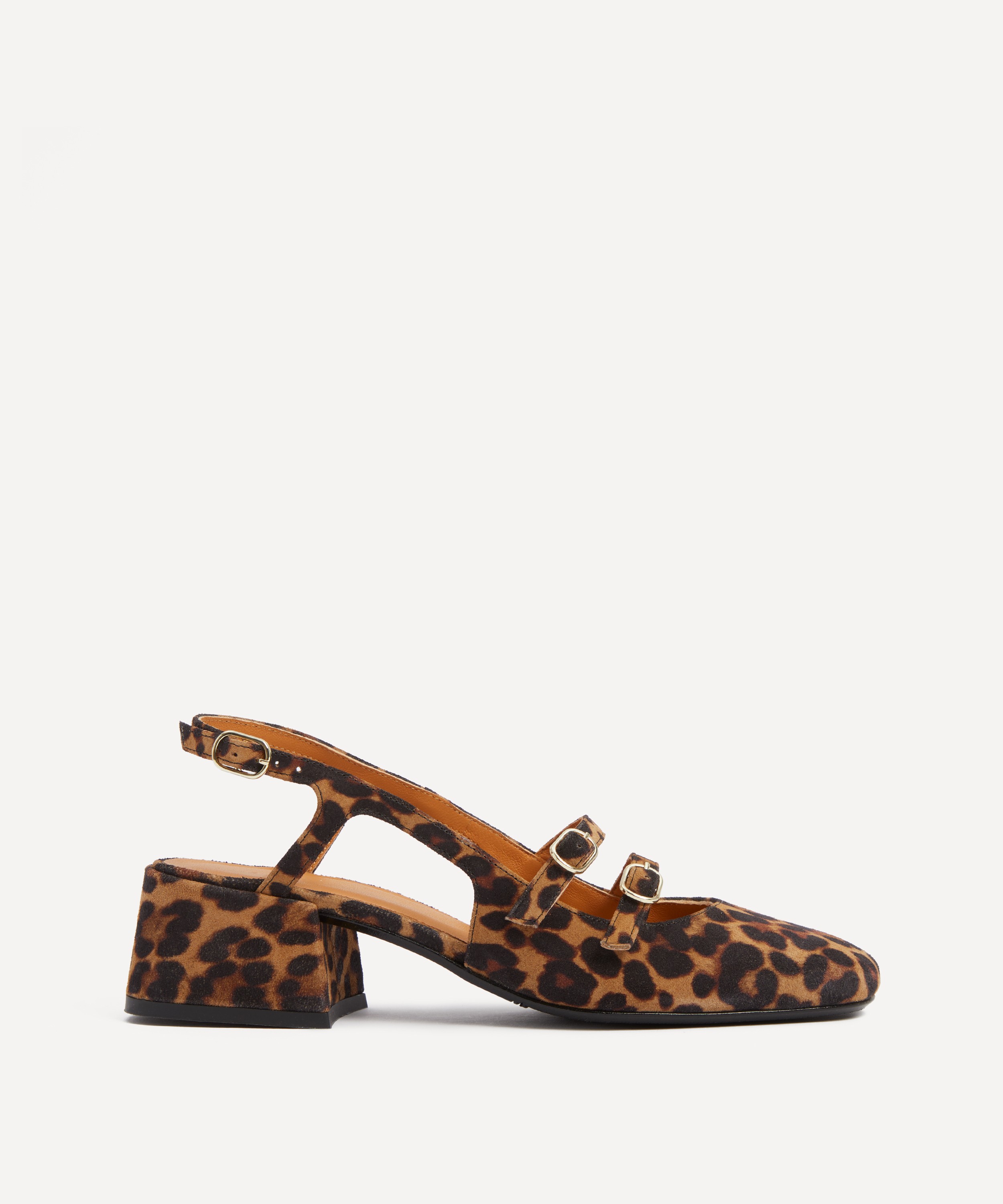 Sézane - Paula Babies Sling-Back Heels in Leopard image number 4