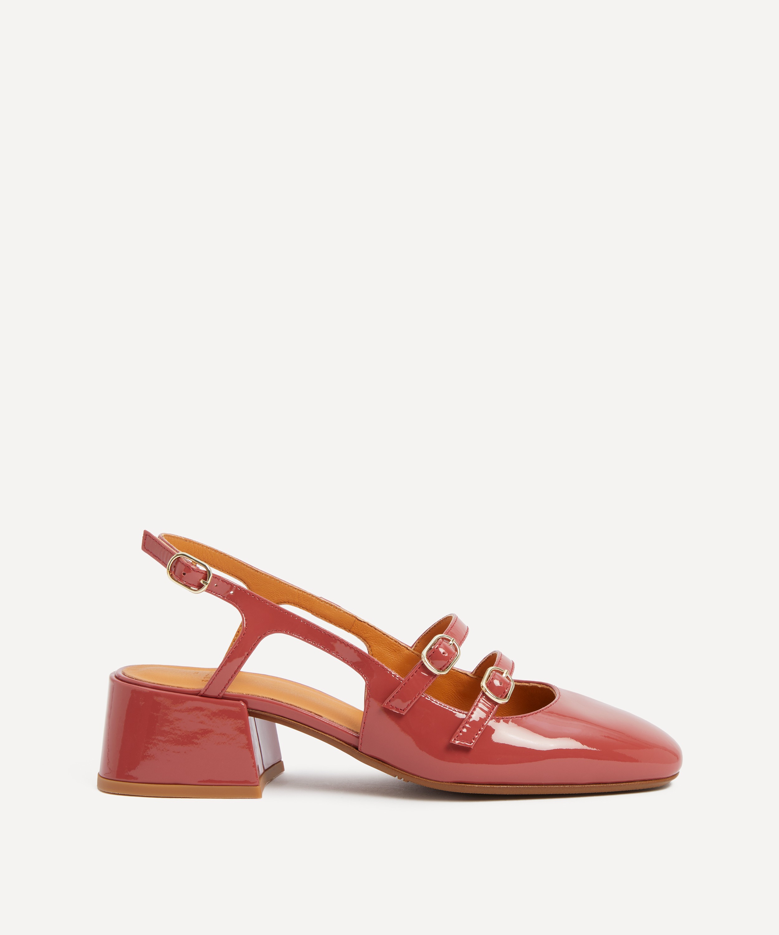 Sézane - Paula Babies Sling-Back Heels in Patent Rosewood image number 5