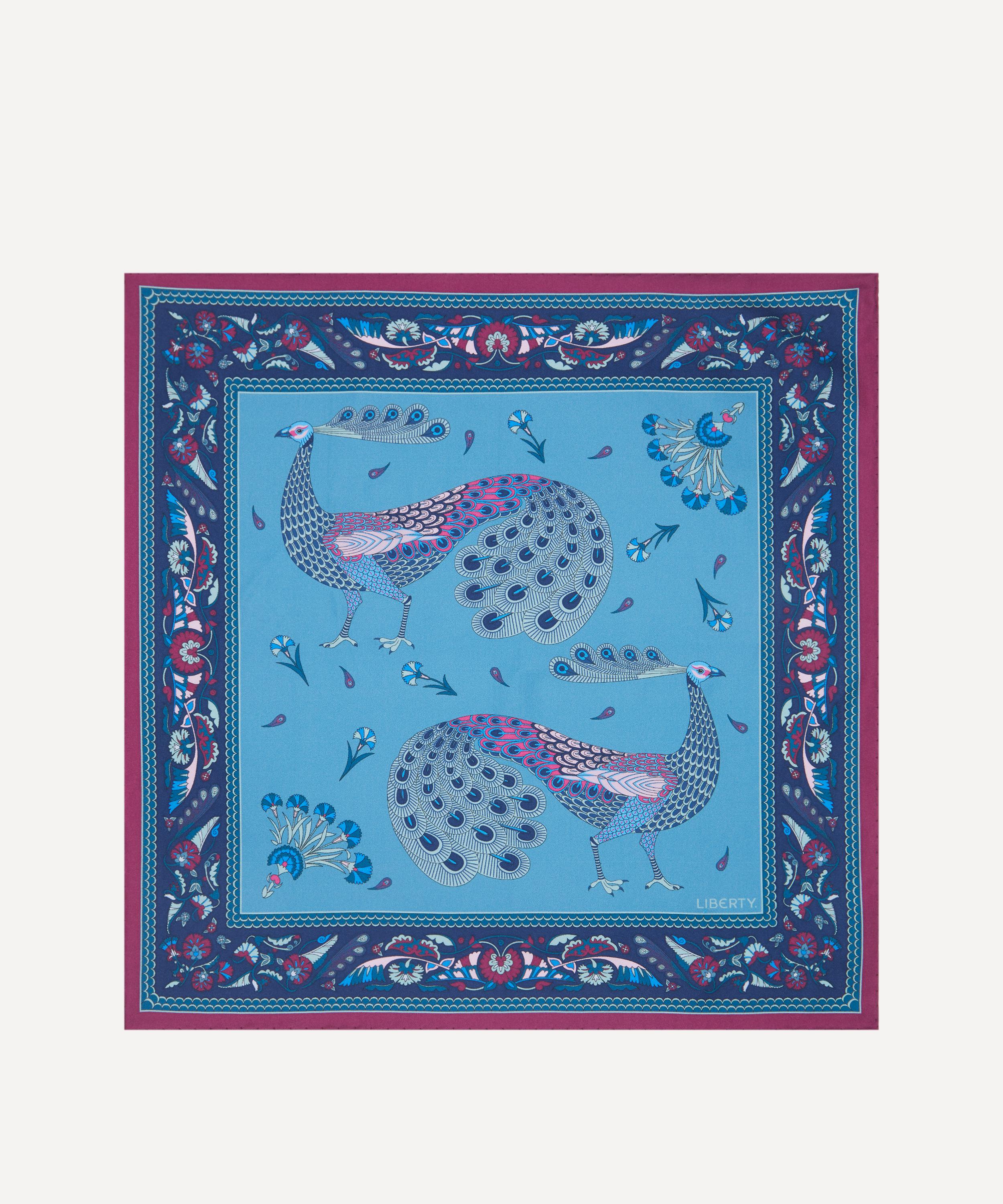 Liberty - Peacock Parade 45X45 Silk Scarf image number 0