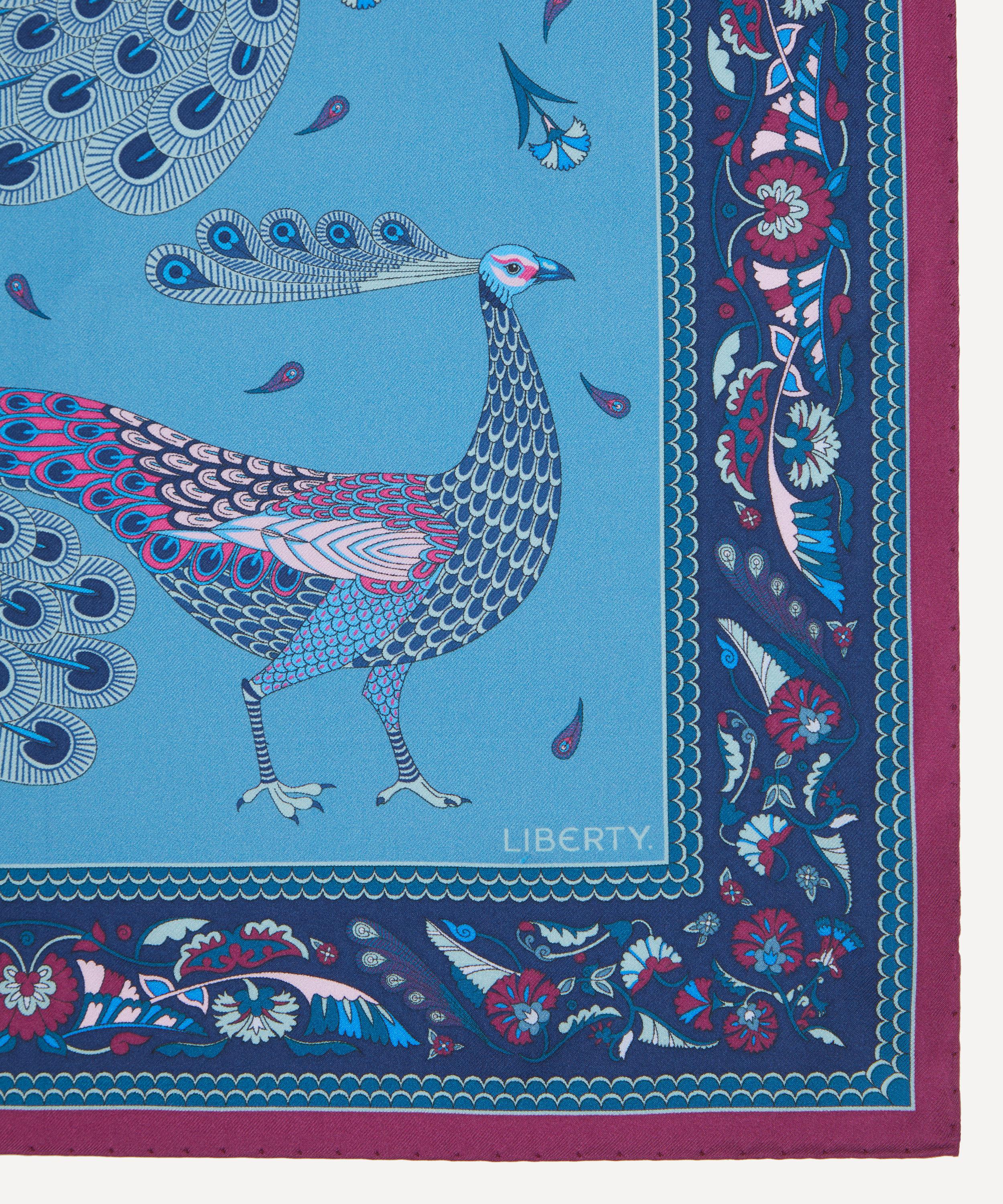 Liberty - Peacock Parade 45X45 Silk Scarf image number 3