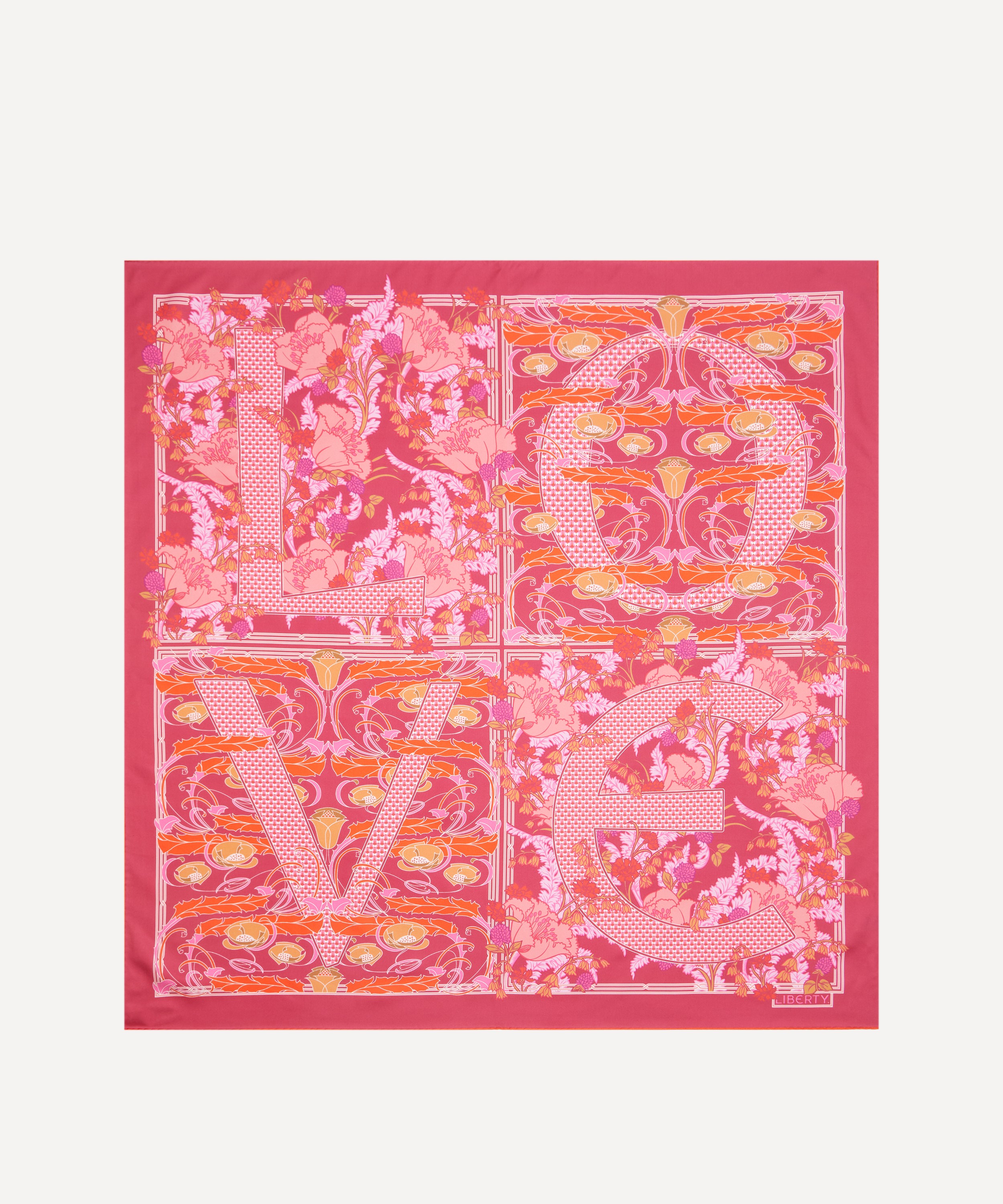 Liberty - Love Letters 90X90 Silk Scarf image number 0