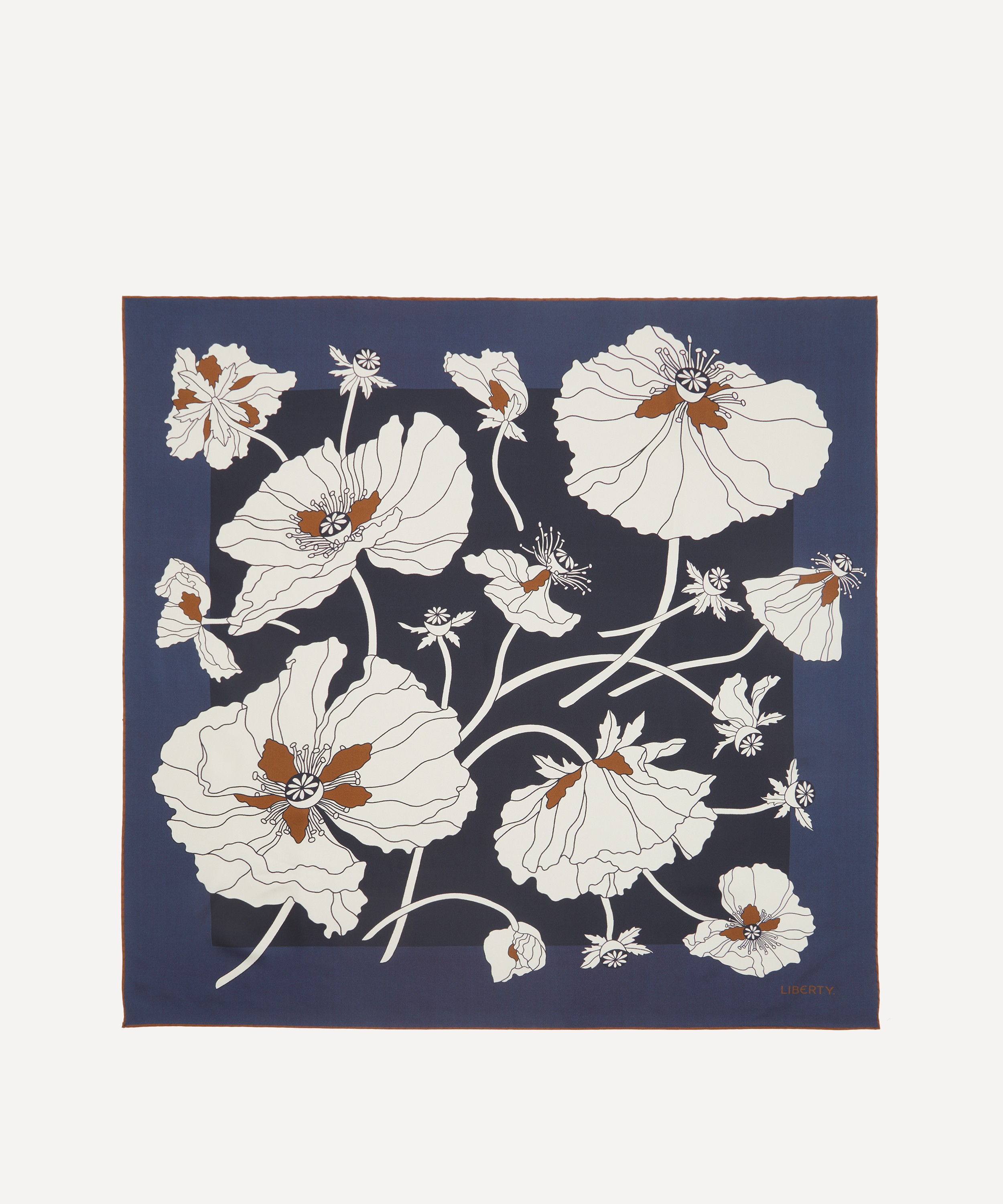 Liberty - Fragile Blooms 90X90 Double-Sided Silk Scarf