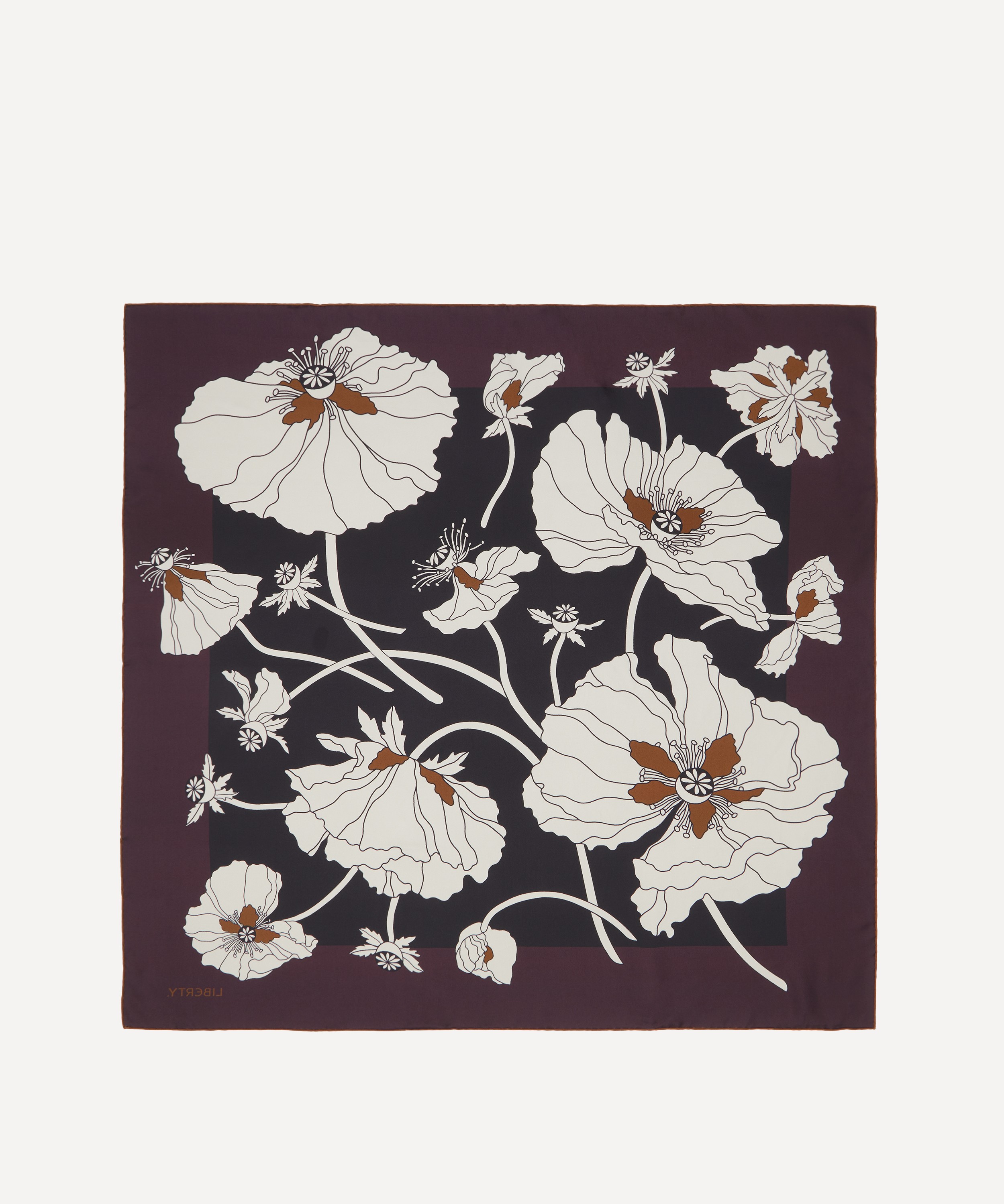 Liberty - Fragile Blooms 90X90 Double-Sided Silk Scarf image number 3