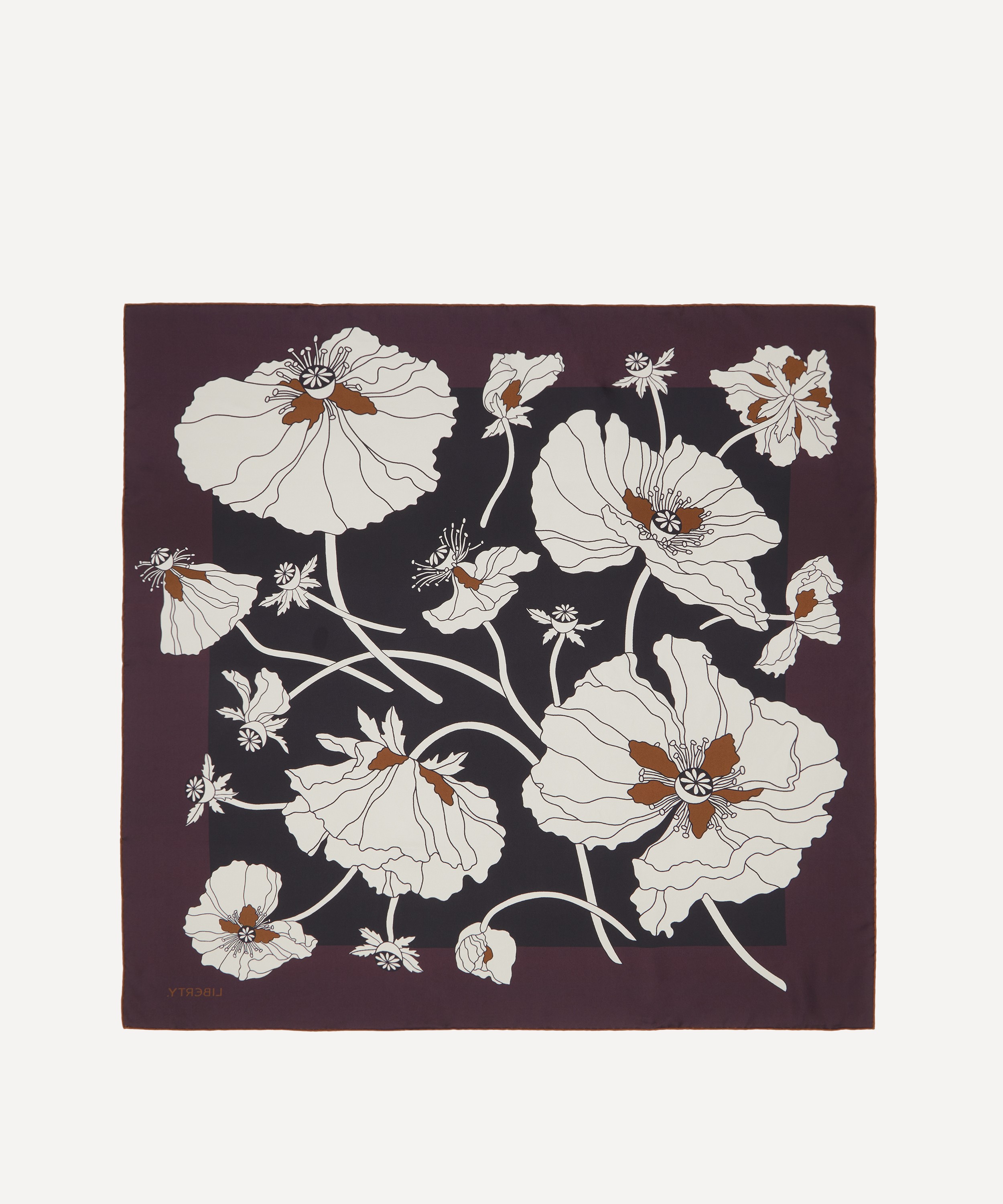 Liberty - Fragile Blooms 90X90 Double-Sided Silk Scarf image number 2