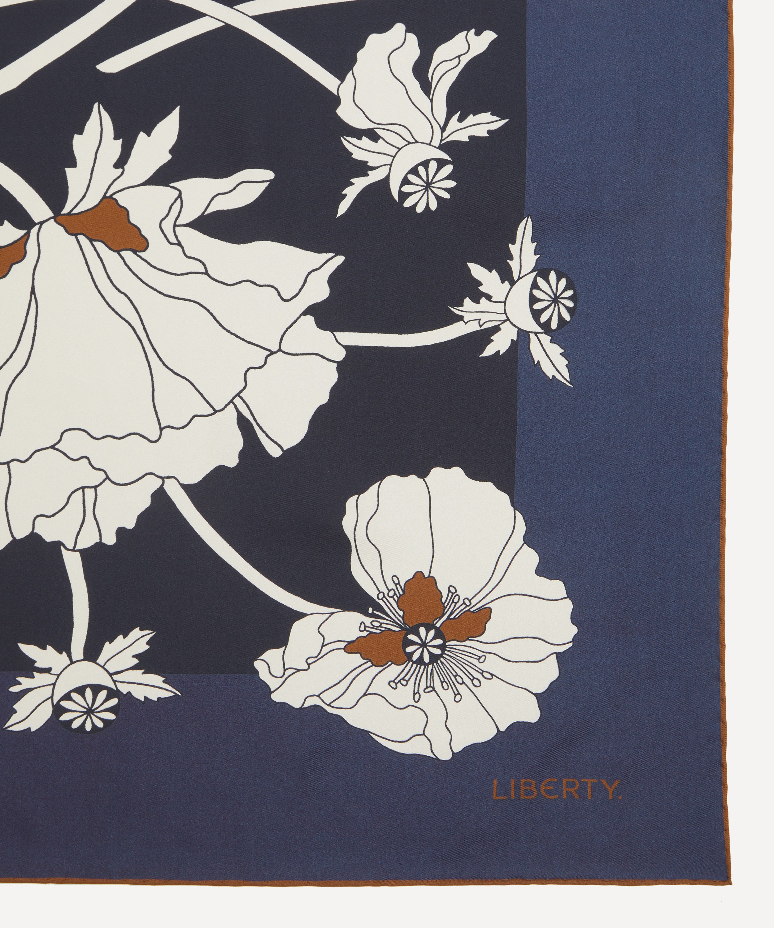 Liberty - Fragile Blooms 90X90 Double-Sided Silk Scarf image number 4