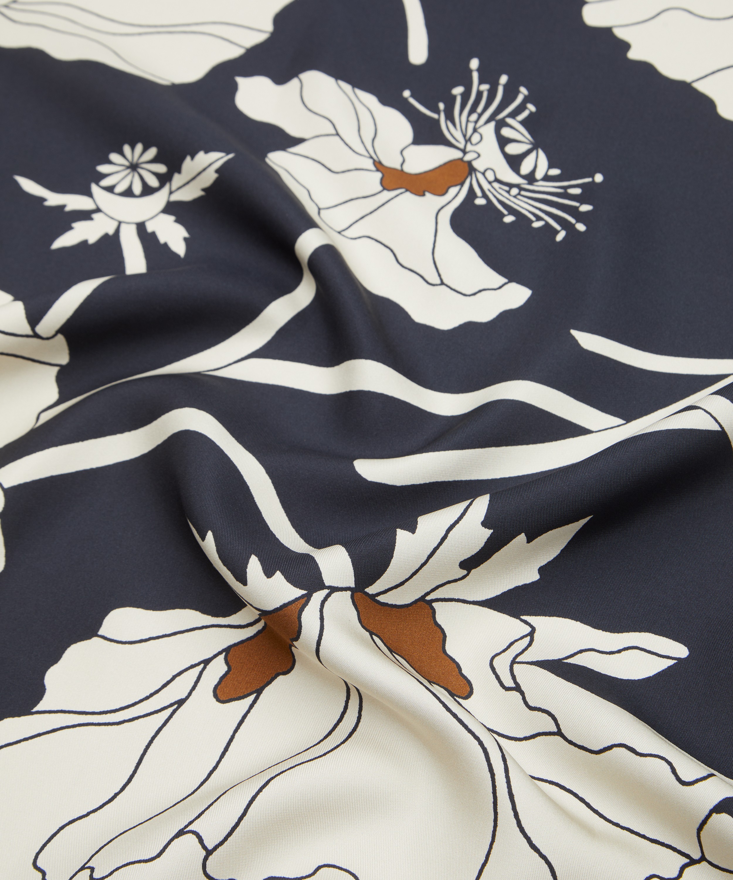 Liberty - Fragile Blooms 90X90 Double-Sided Silk Scarf image number 5