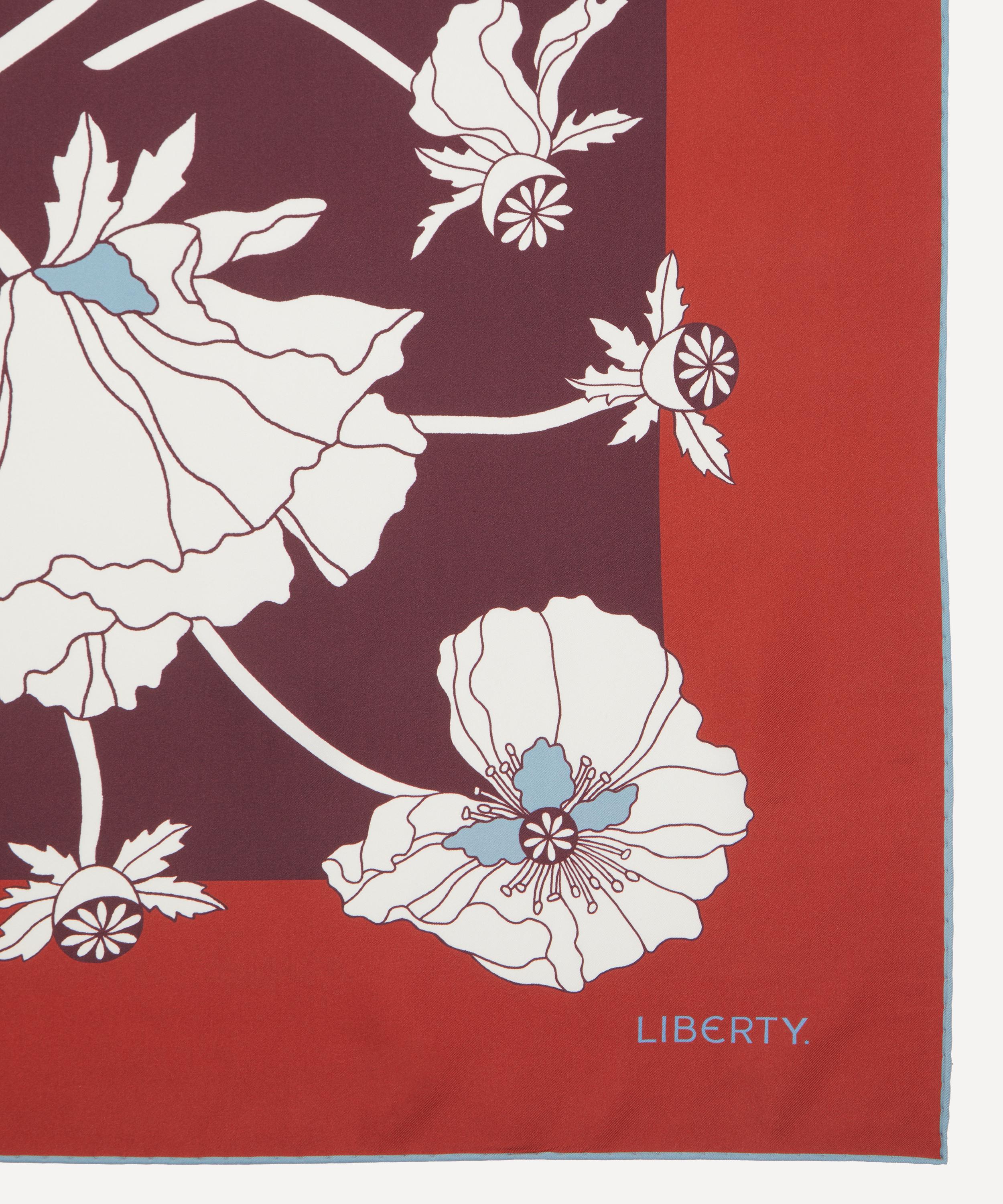 Liberty - Fragile Blooms 90X90 Double-Sided Silk Scarf image number 4