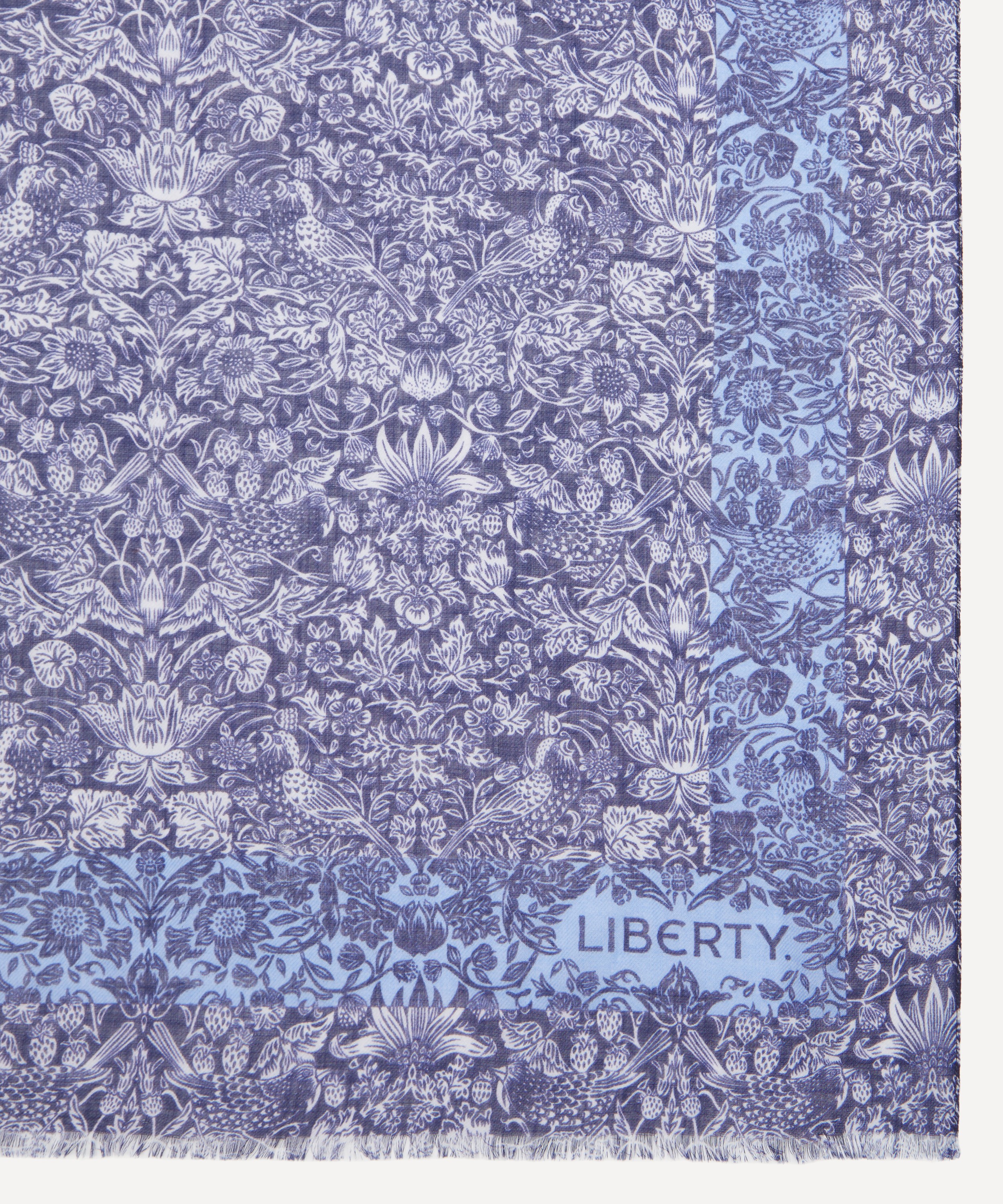 Liberty - Strawberry Meadowfield 70X200 Wool-Silk Scarf image number 3