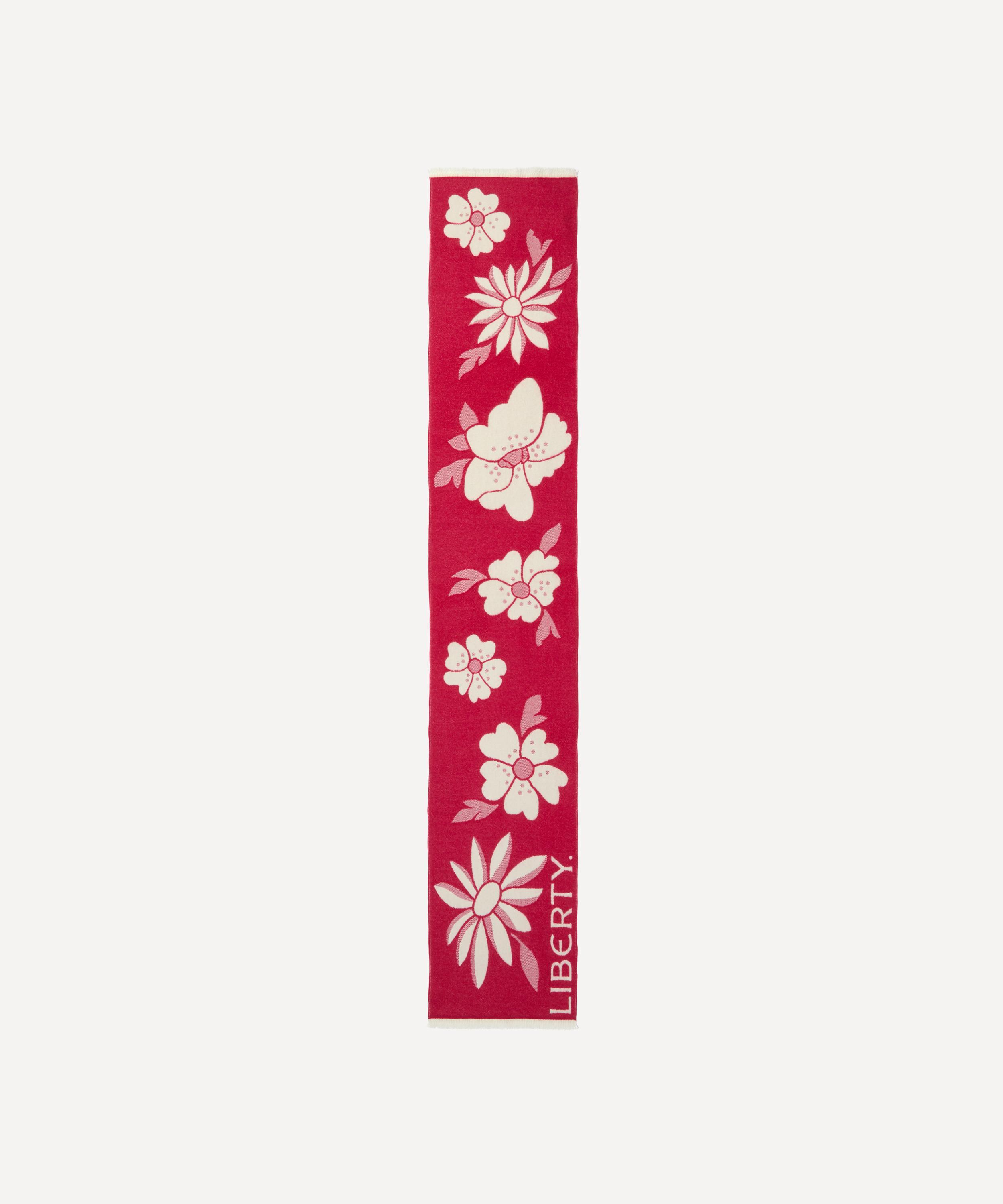 Liberty - Giant Poppy and Daisy 35X180 Jacquard Scarf