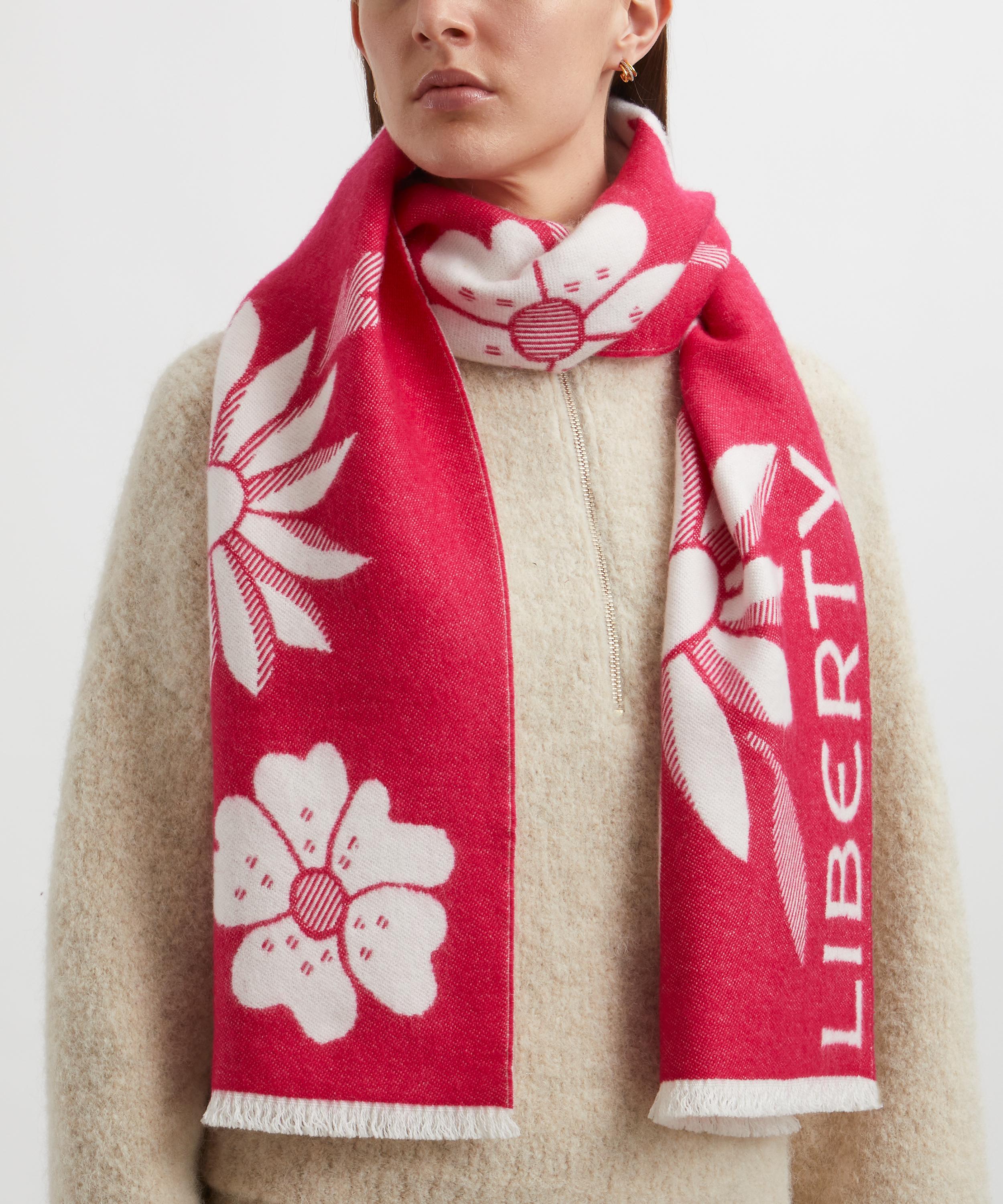 Liberty - Giant Poppy and Daisy 35X180 Jacquard Scarf image number 1